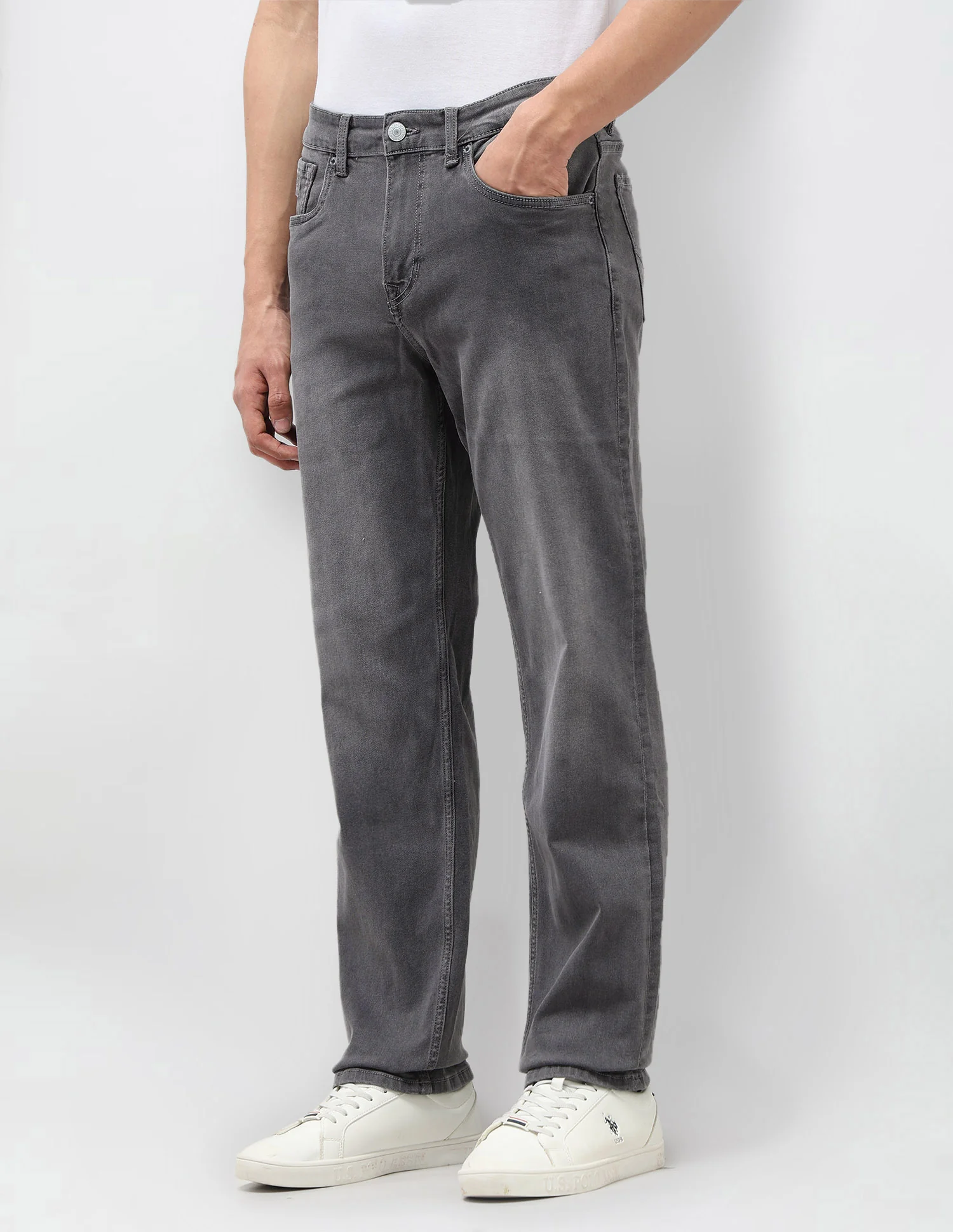 Shawn Relaxed Fit Grey Jeans - Image 4