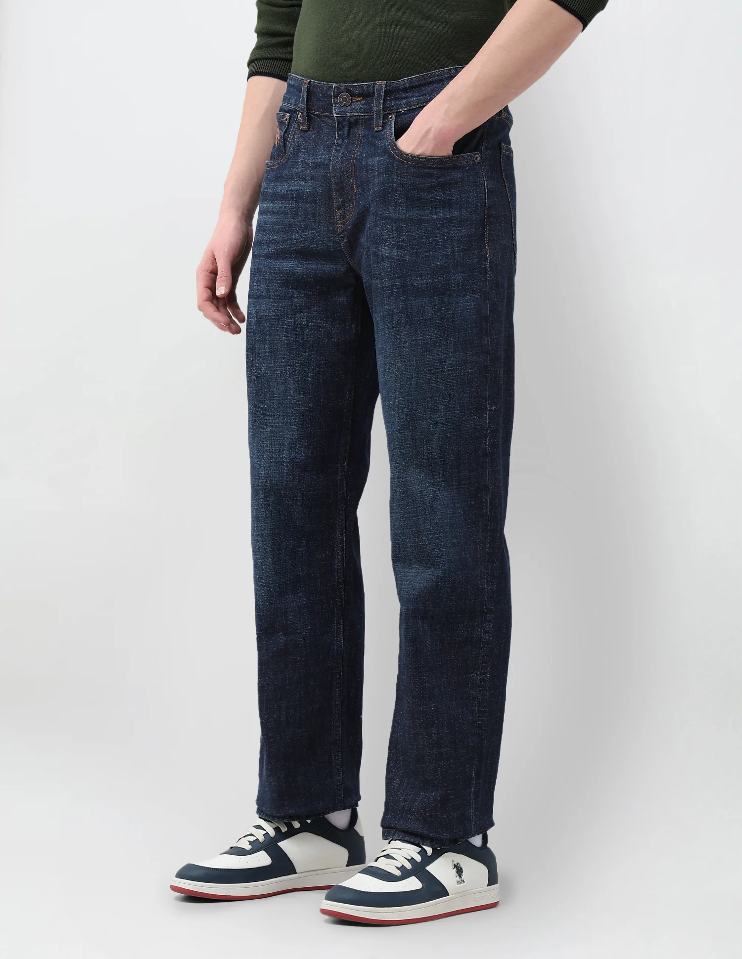 Shawn Relaxed Fit Whiskered Jeans - Image 4