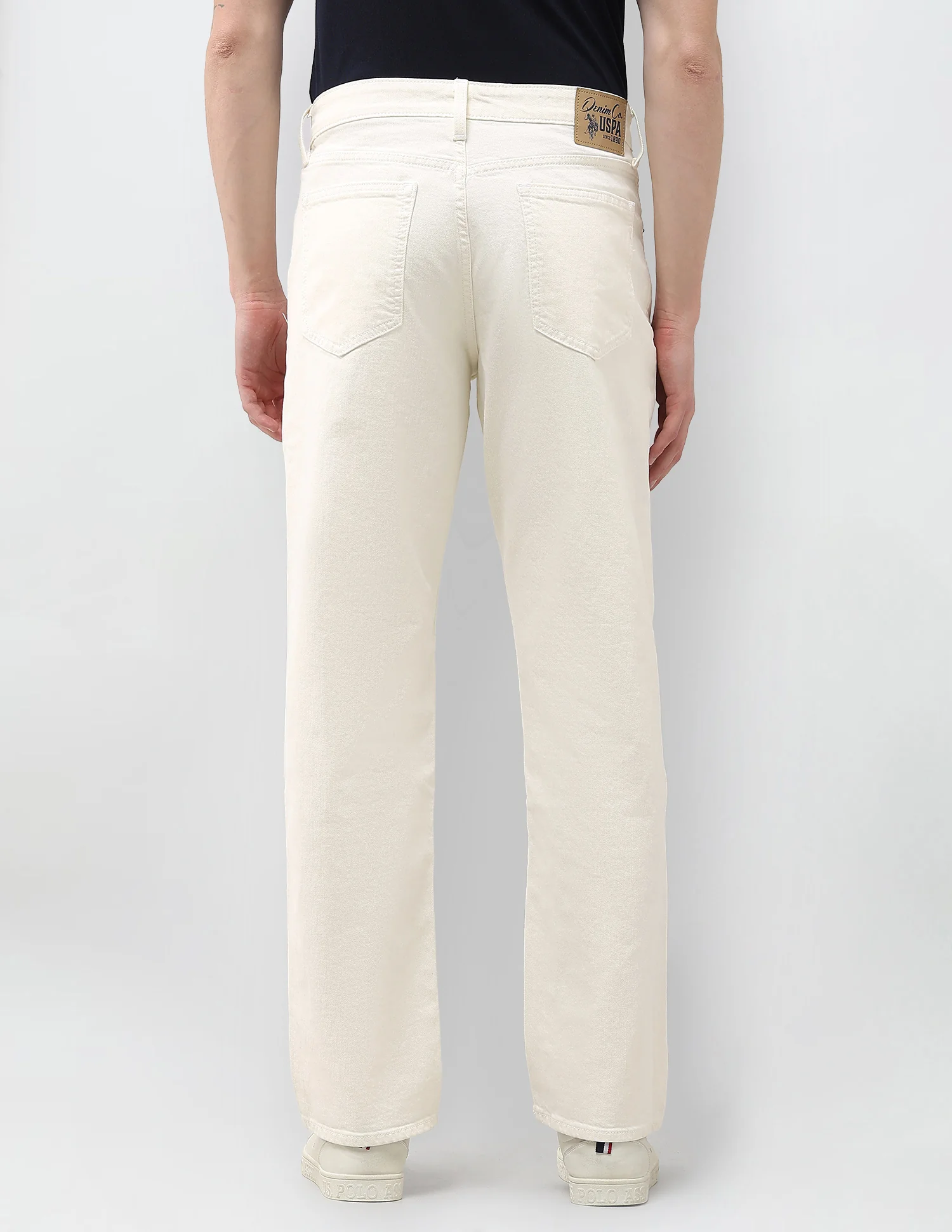 Shawn Relaxed Fit White Jeans - Image 5
