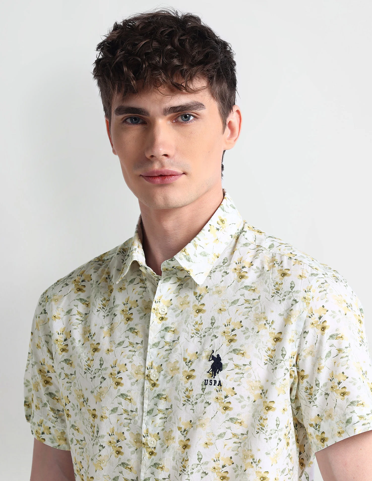 Short Sleeve Slim Fit Floral Shirt - Image 7
