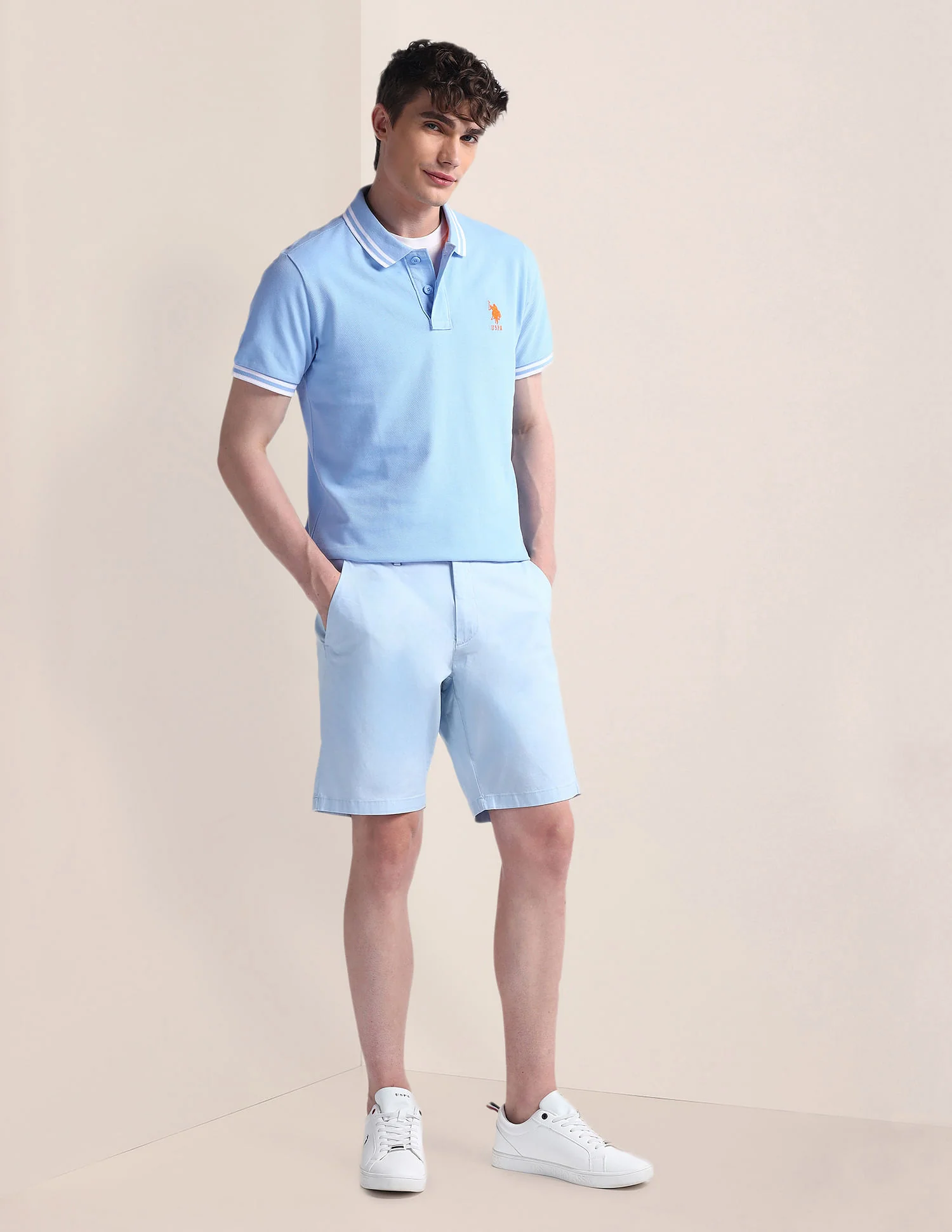 Short Sleeve Slim Fit Logo Polo Shirt - Image 3