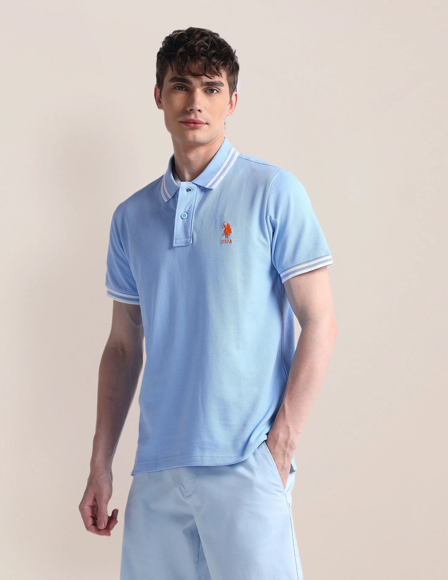 Short Sleeve Slim Fit Logo Polo Shirt - Image 4