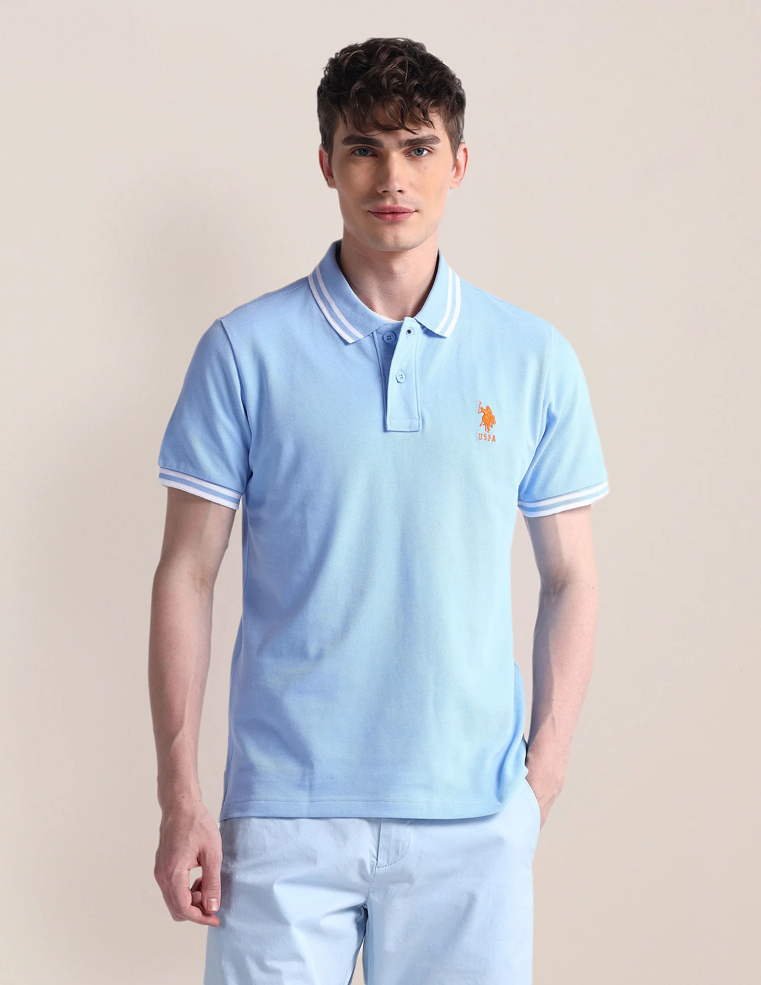 Short Sleeve Slim Fit Logo Polo Shirt - Image 6