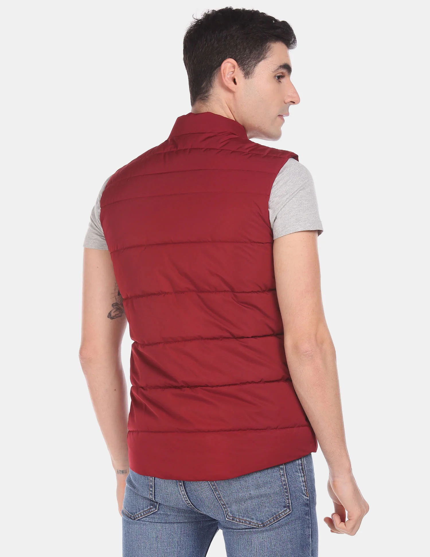 Sleeveless Quilted Gilet Jacket - Image 5