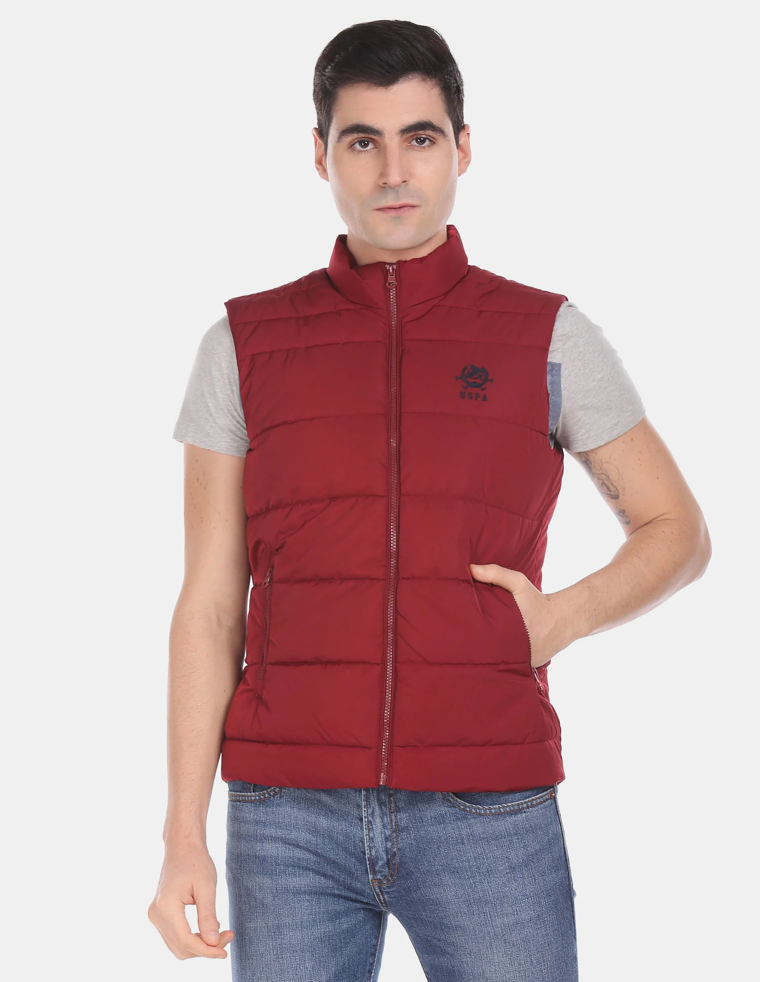 Sleeveless Quilted Gilet Jacket - Image 8