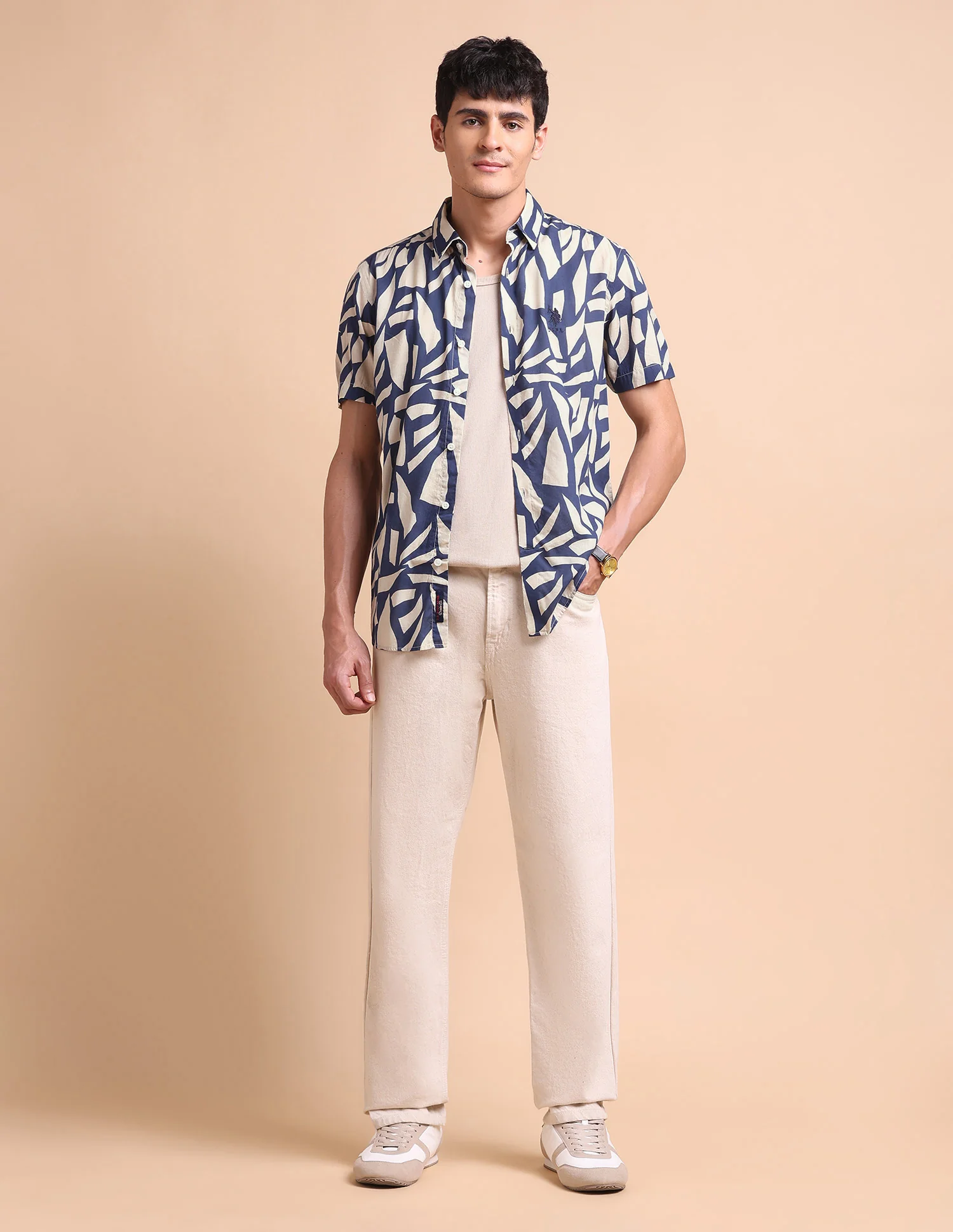 Slim Fit Abstract Printed Shirt - Image 3