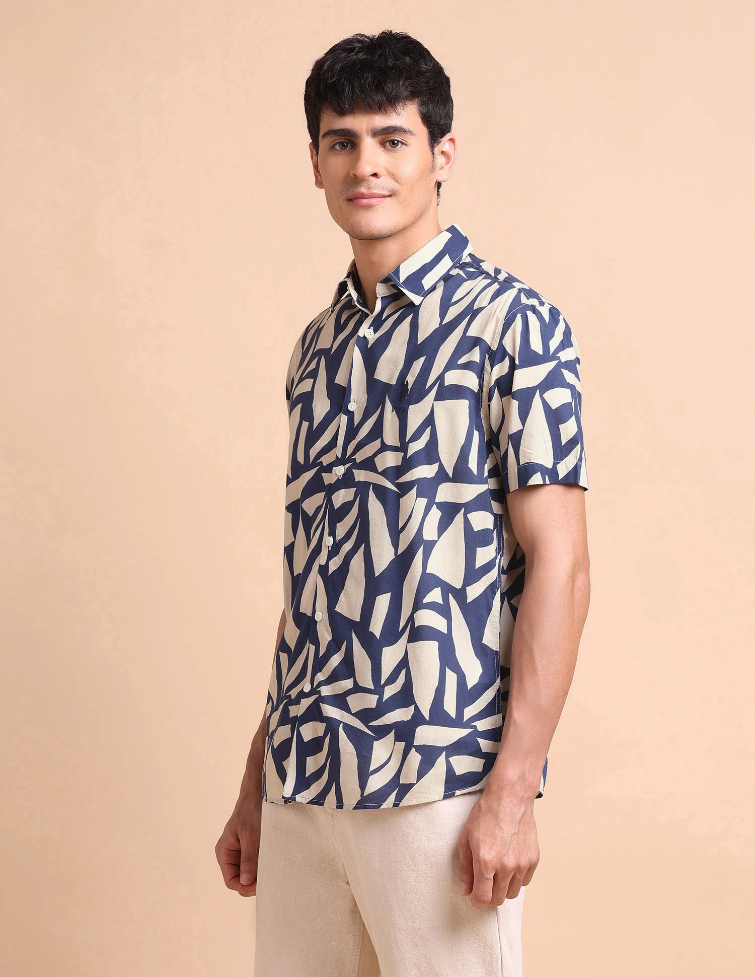 Slim Fit Abstract Printed Shirt - Image 4