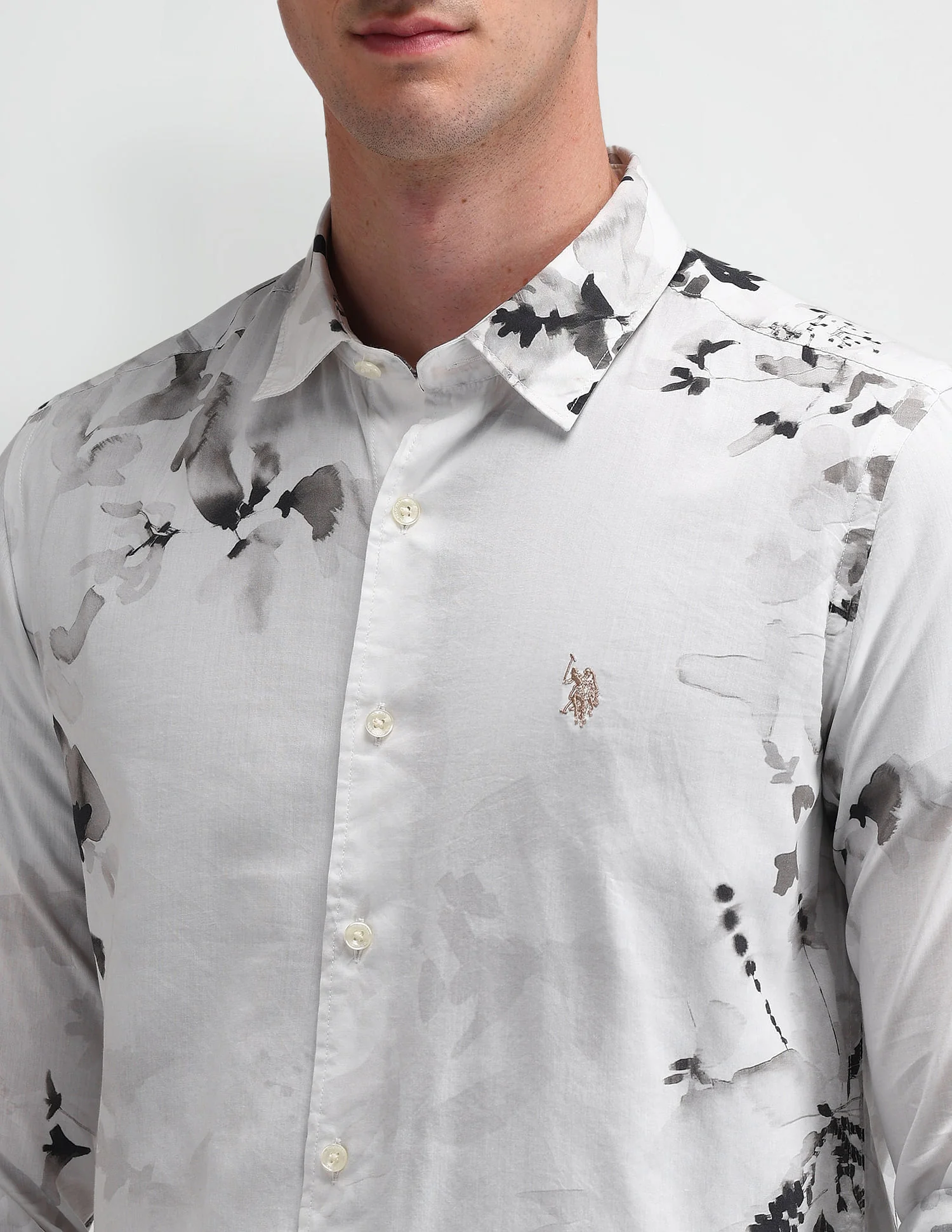 Slim Fit Abstract Shirt - Image 7