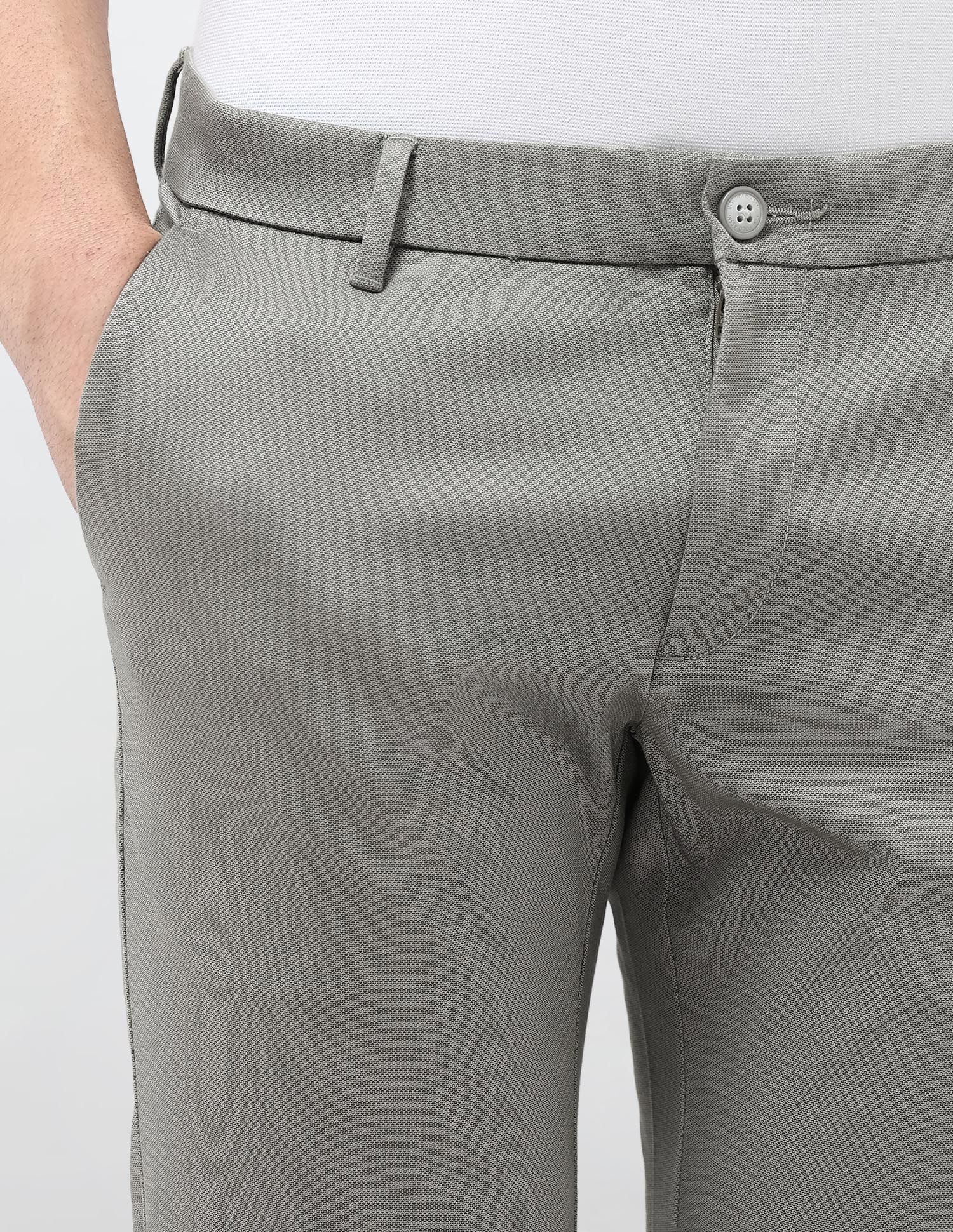 Slim Fit All Over Printed Trousers - Image 7