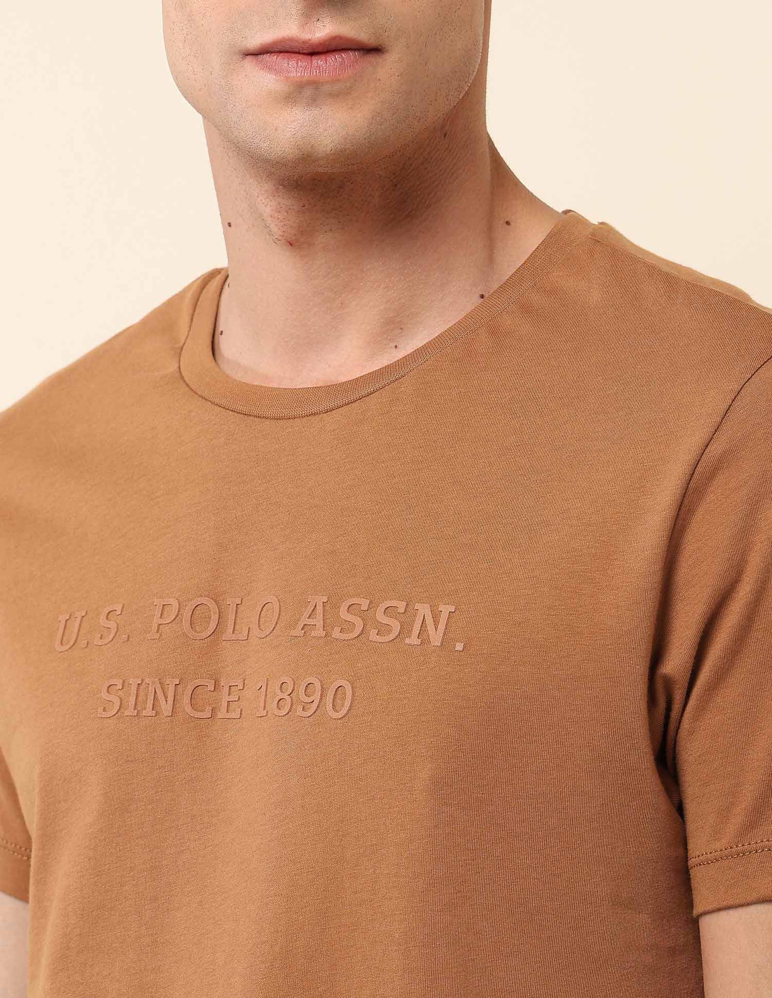 Slim Fit Brand Embossed T- Shirt - Image 7