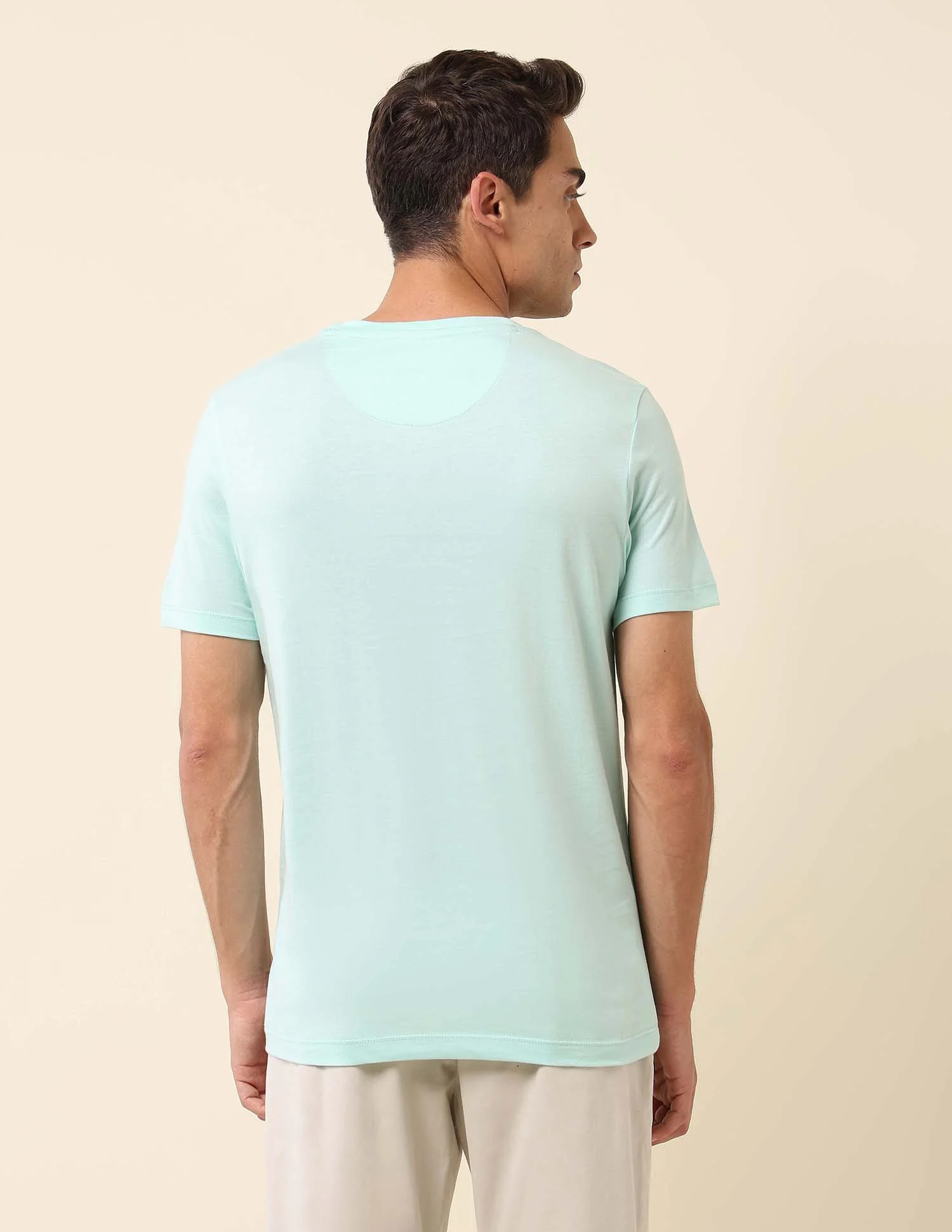 Slim Fit Brand Embossed T- Shirt - Image 5