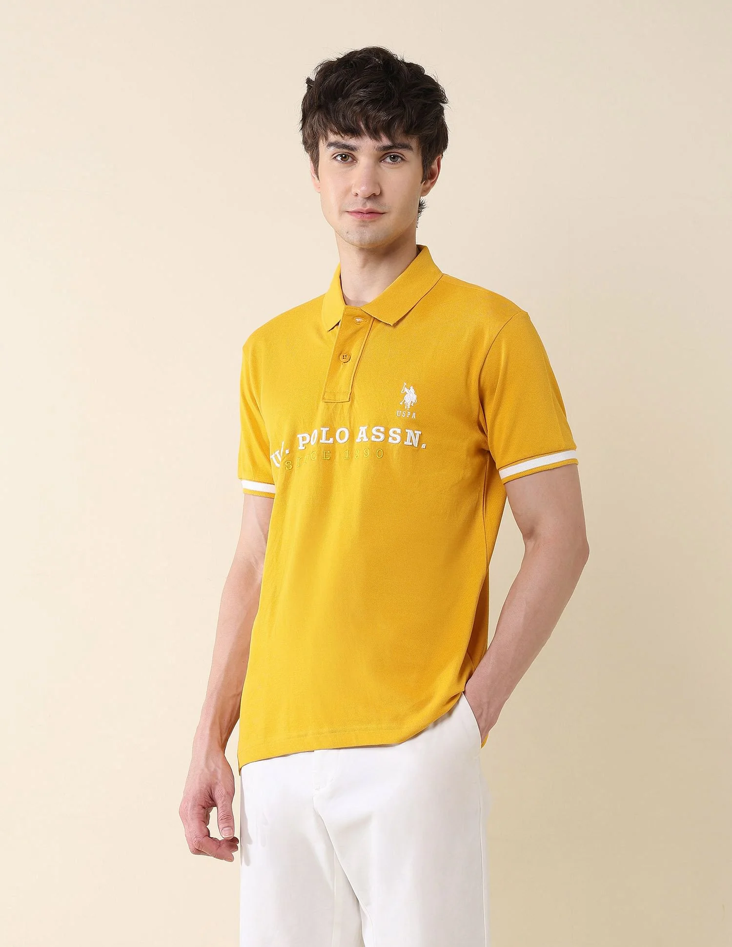 Slim Fit Brand Embroidered Polo Shirt - Image 4