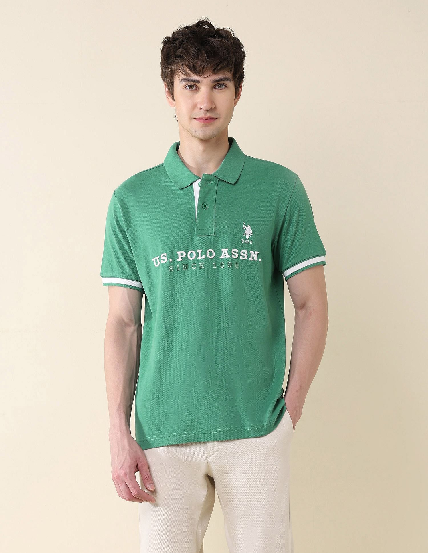 Slim Fit Brand Embroidered Polo Shirt - Image 6