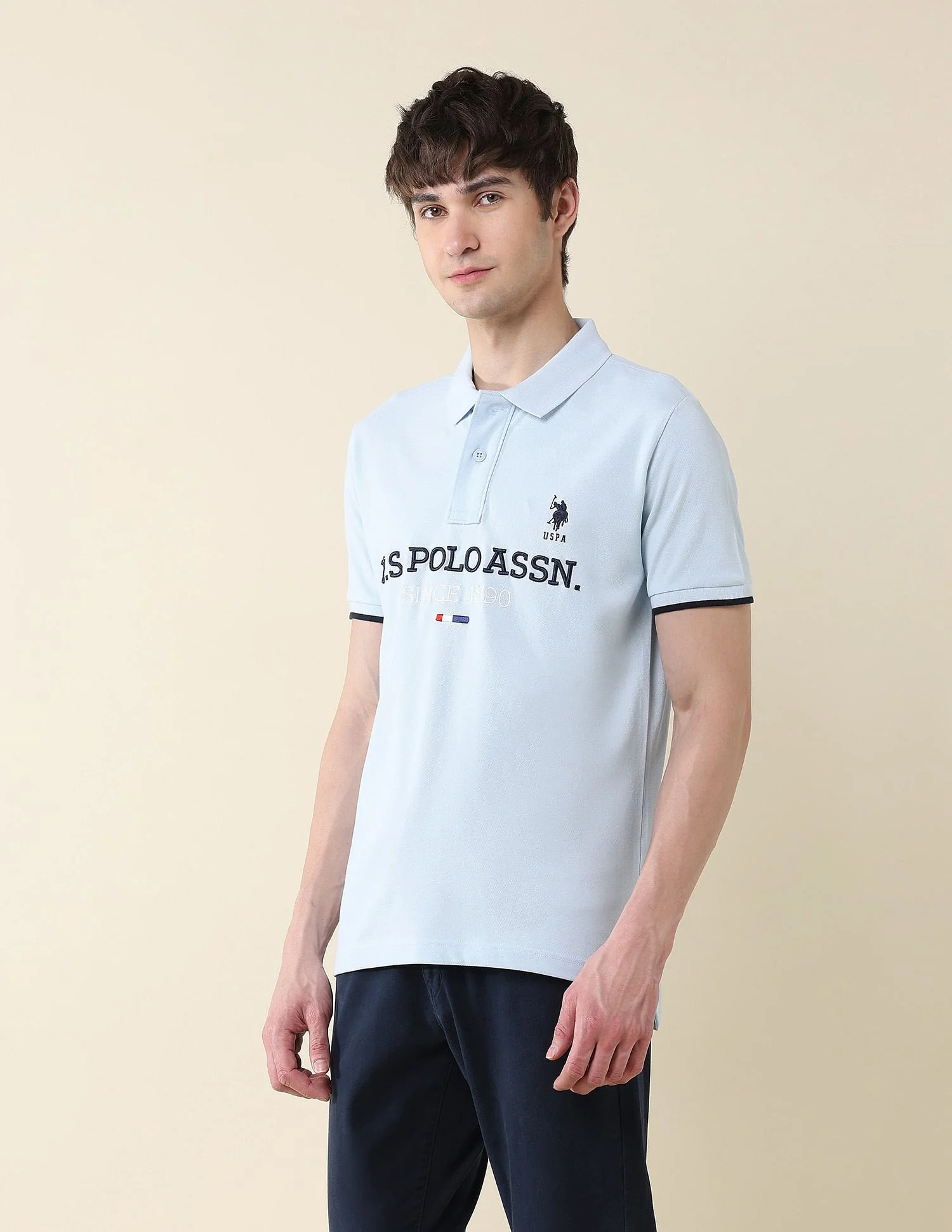 Slim Fit Brand Embroidered Polo Shirt - Image 4