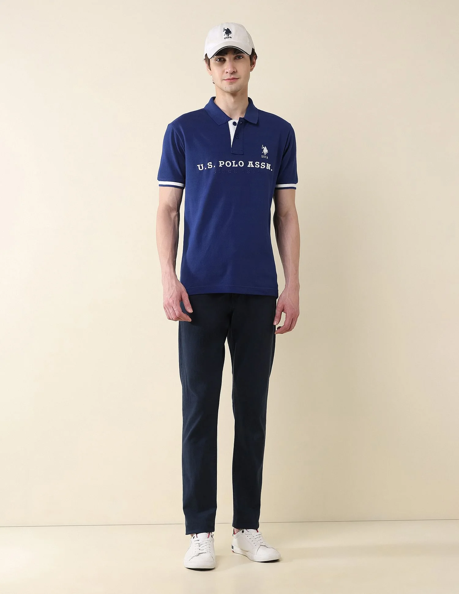 Slim Fit Brand Embroidered Polo Shirt - Image 3