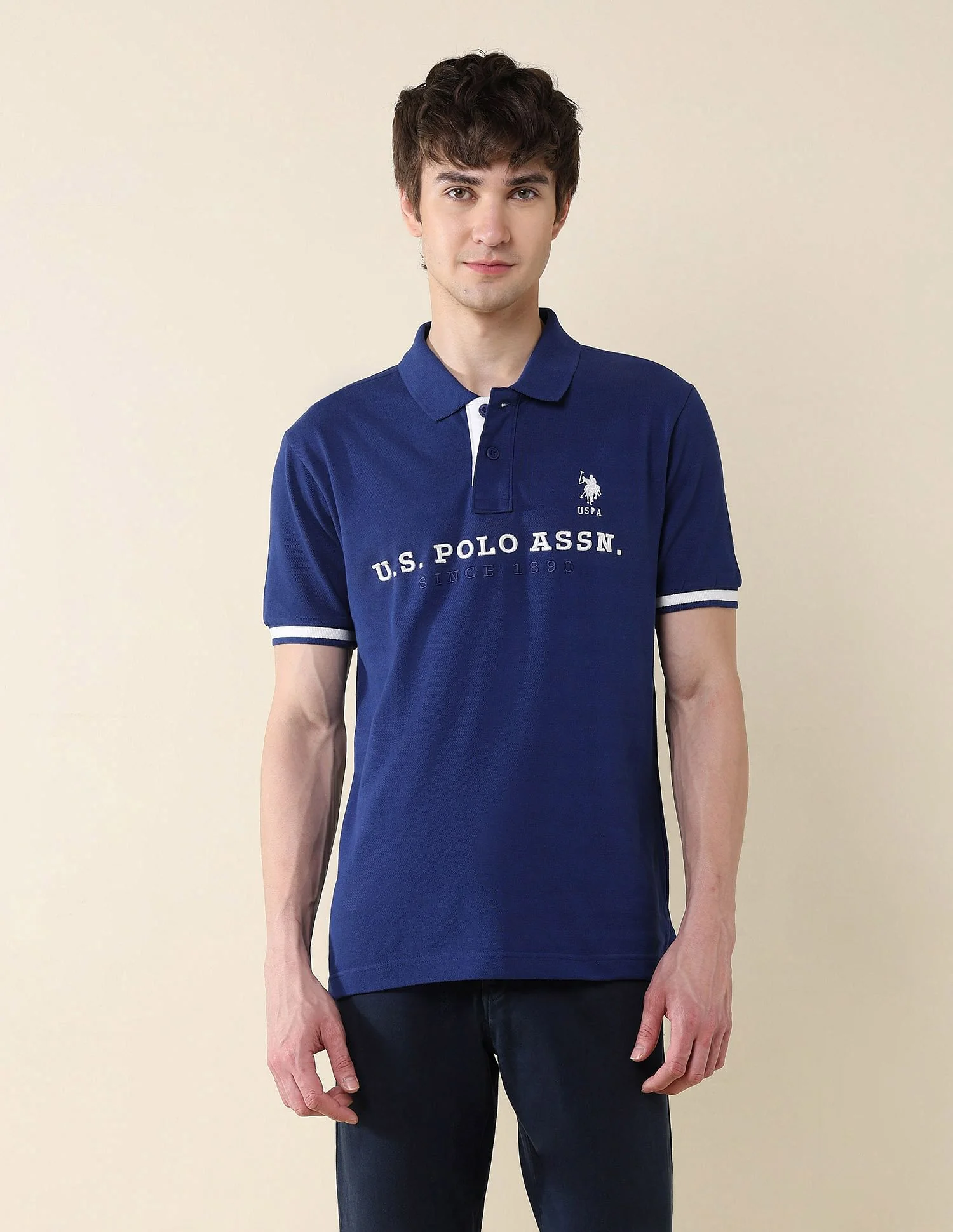 Slim Fit Brand Embroidered Polo Shirt - Image 6