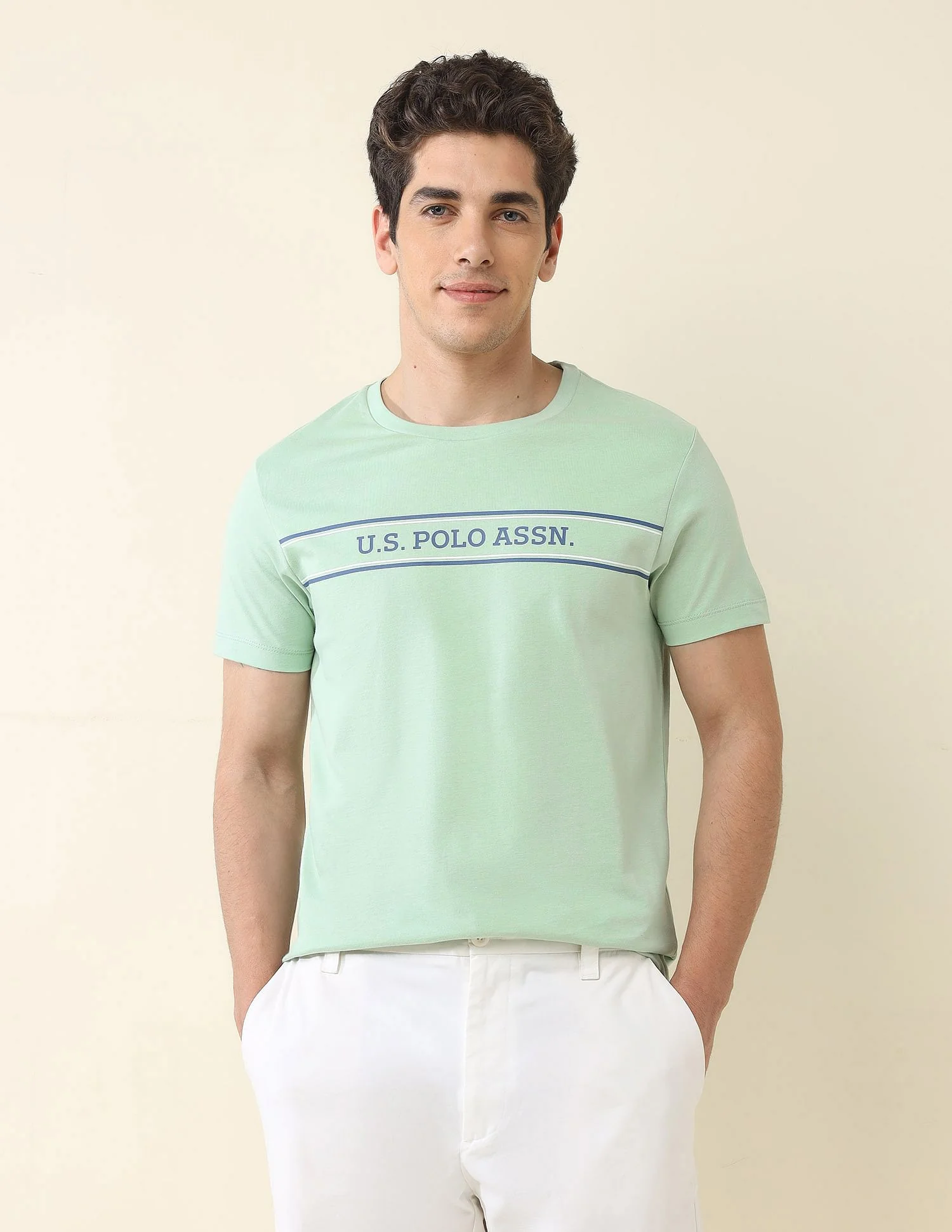 Slim Fit Brand Printed T-Shirt