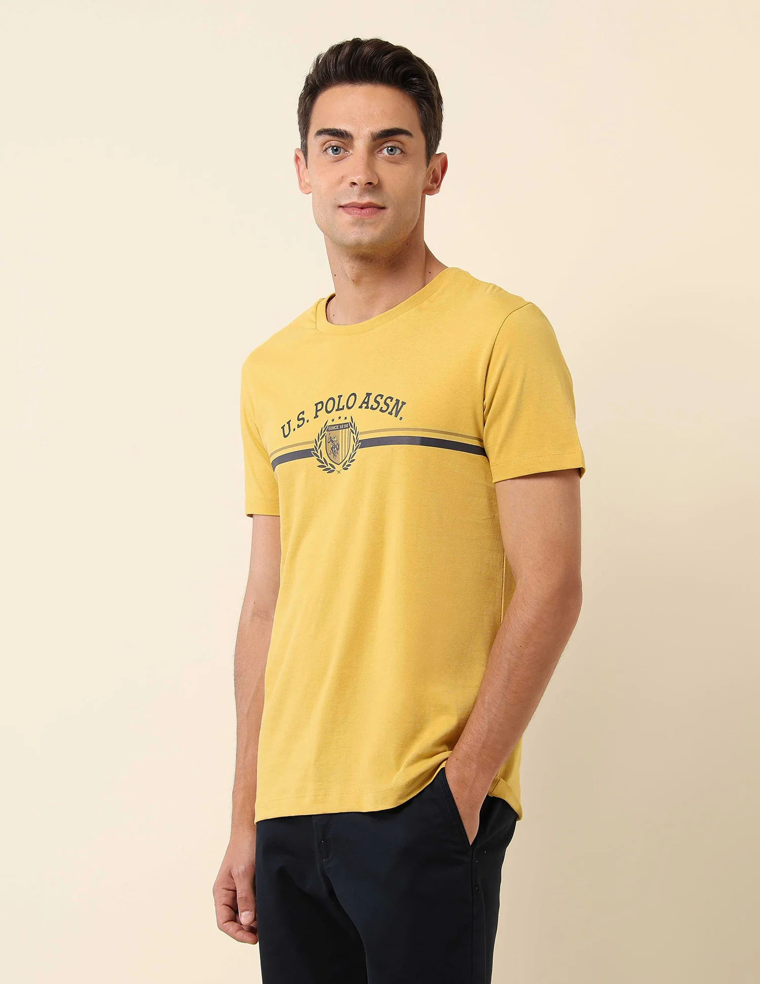 Slim Fit Brand Printed T-Shirt - Image 4