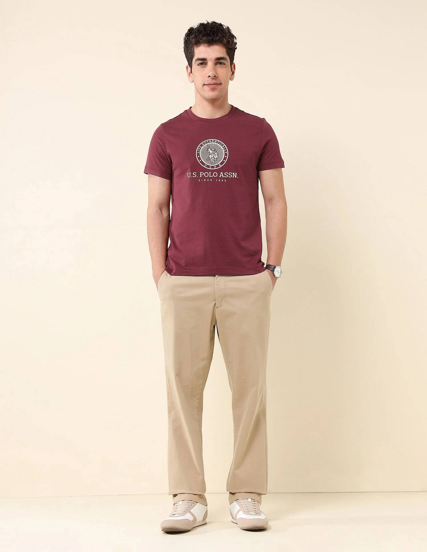 Slim Fit Brand Printed T-Shirt - Image 3