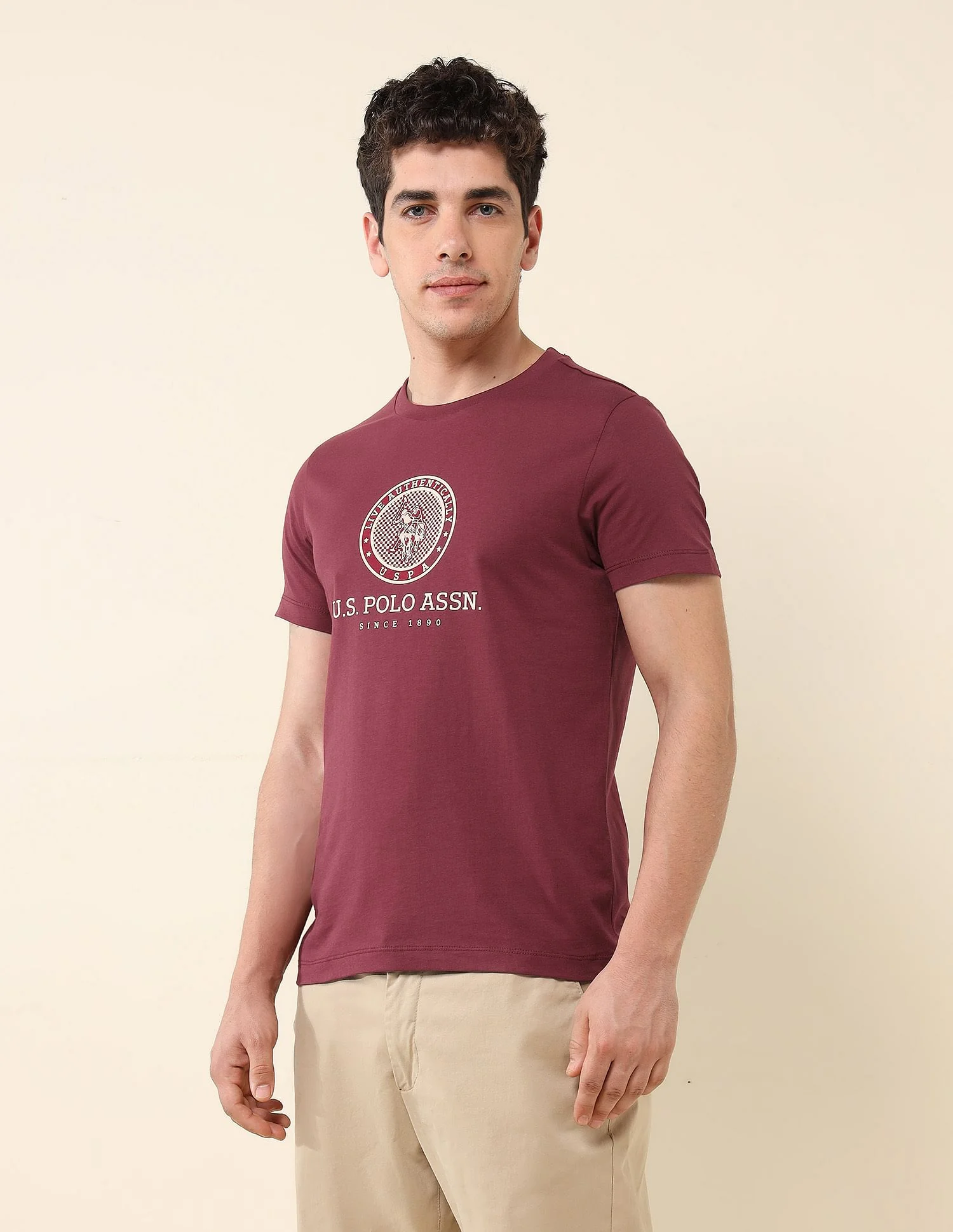 Slim Fit Brand Printed T-Shirt - Image 4