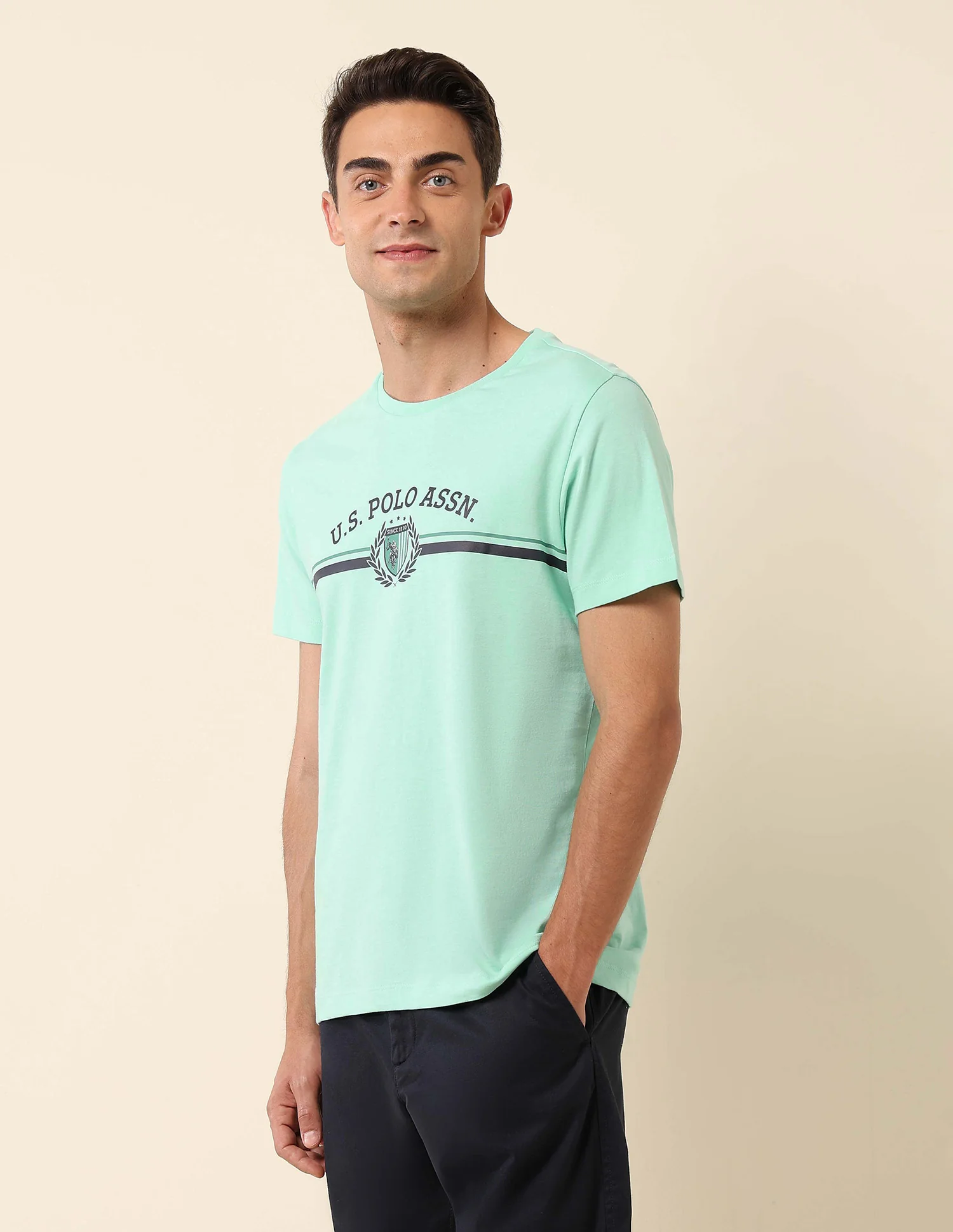 Slim Fit Brand Printed T-Shirt - Image 4