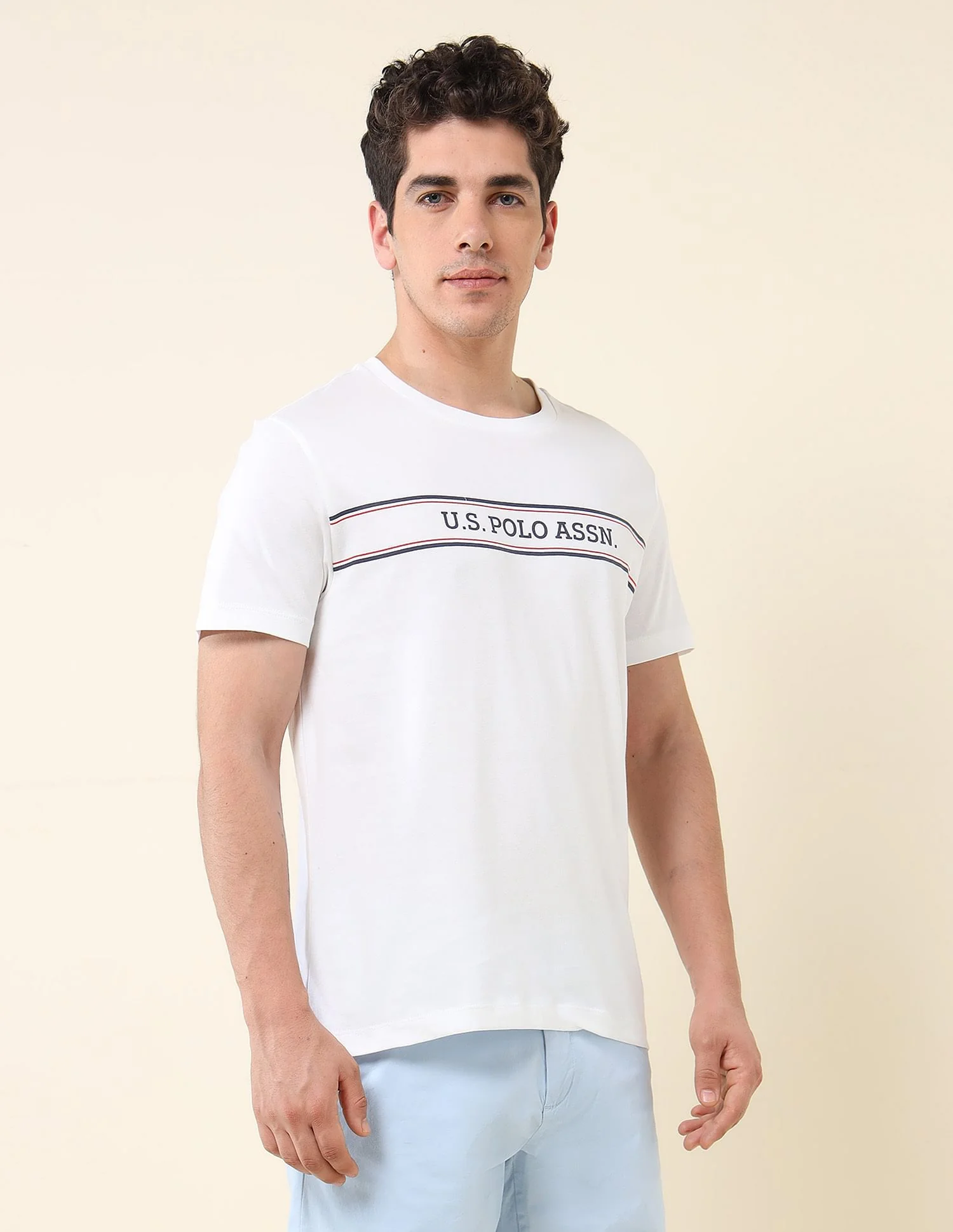 Slim Fit Brand Printed T-Shirt - Image 4
