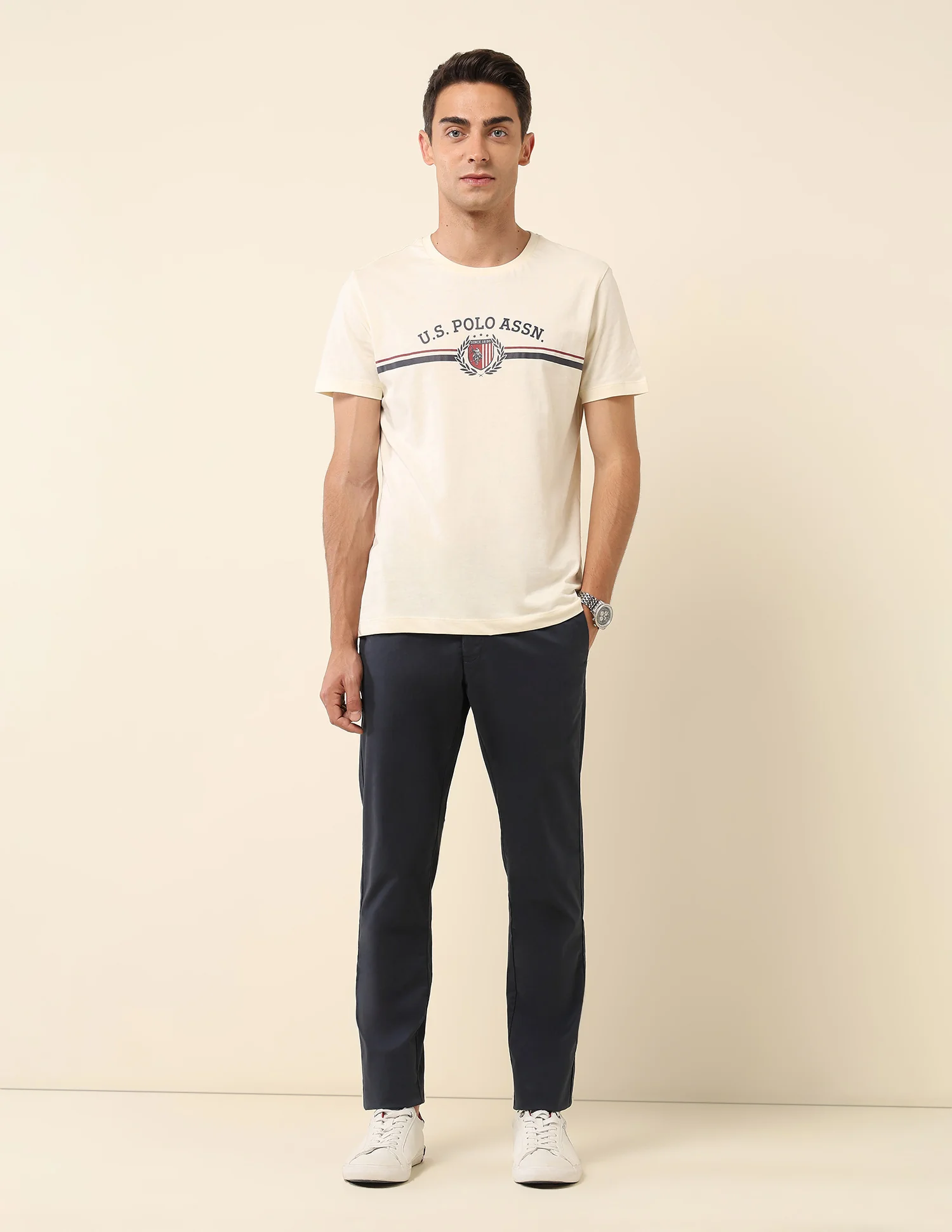 Slim Fit Brand Printed T-Shirt - Image 3