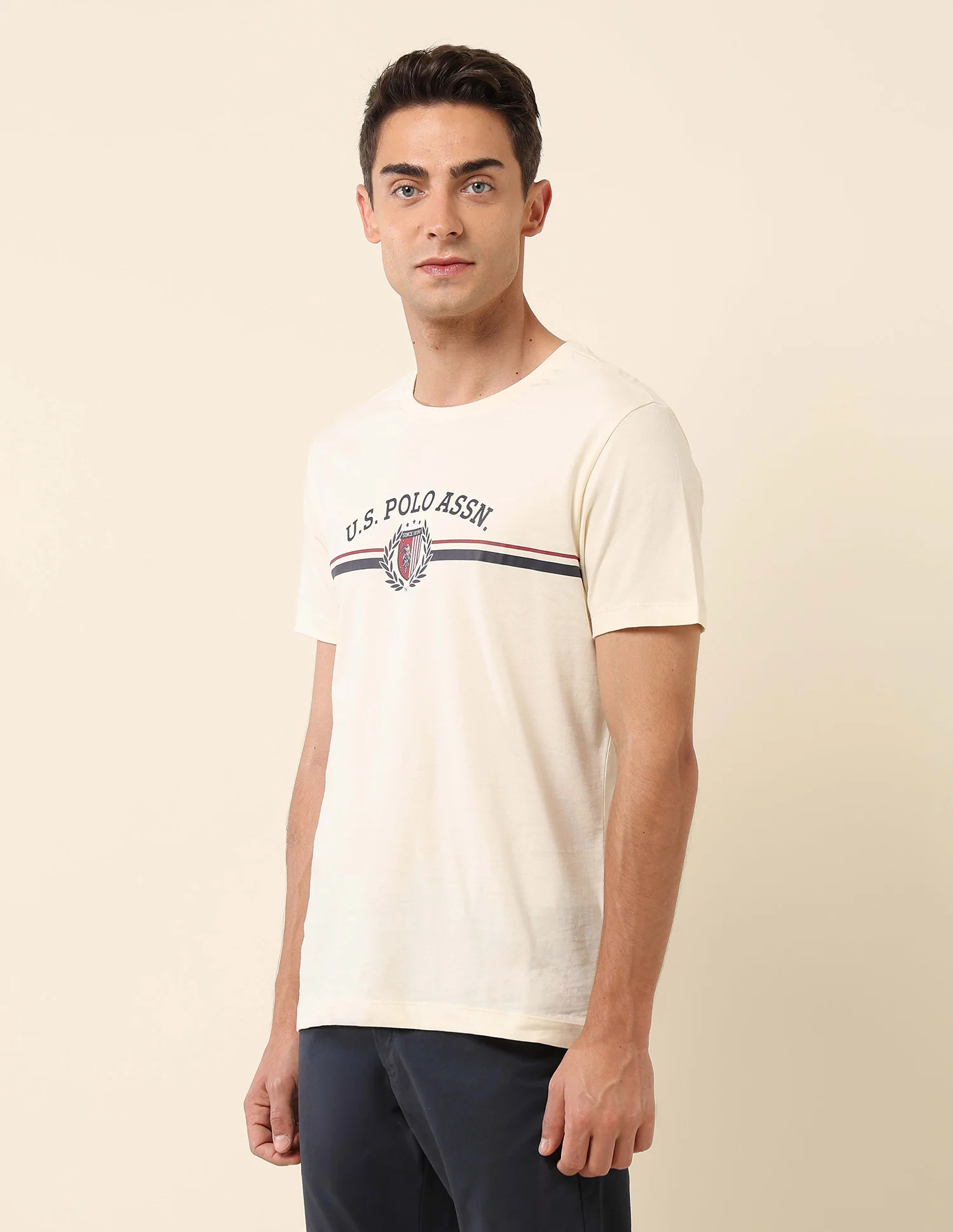 Slim Fit Brand Printed T-Shirt - Image 4