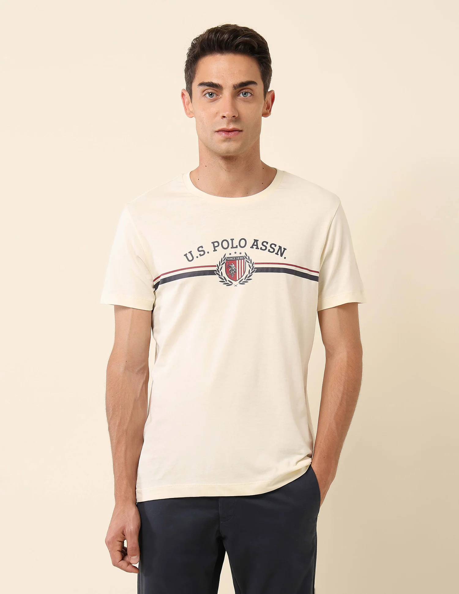 Slim Fit Brand Printed T-Shirt - Image 6