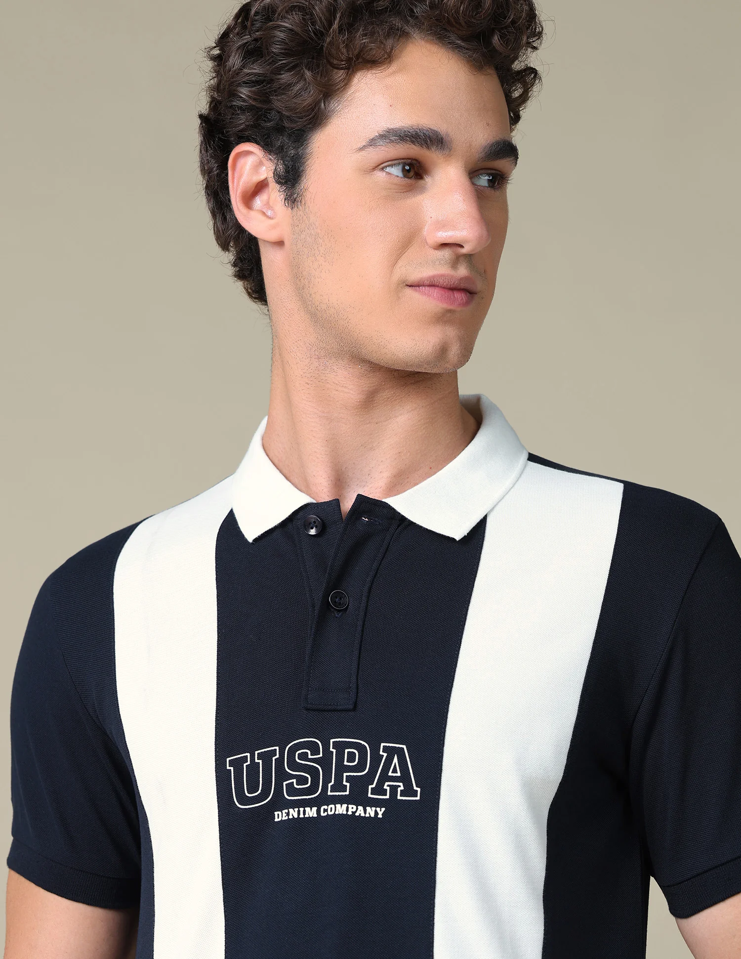 Slim Fit Colour Blocked Polo Shirt - Image 7