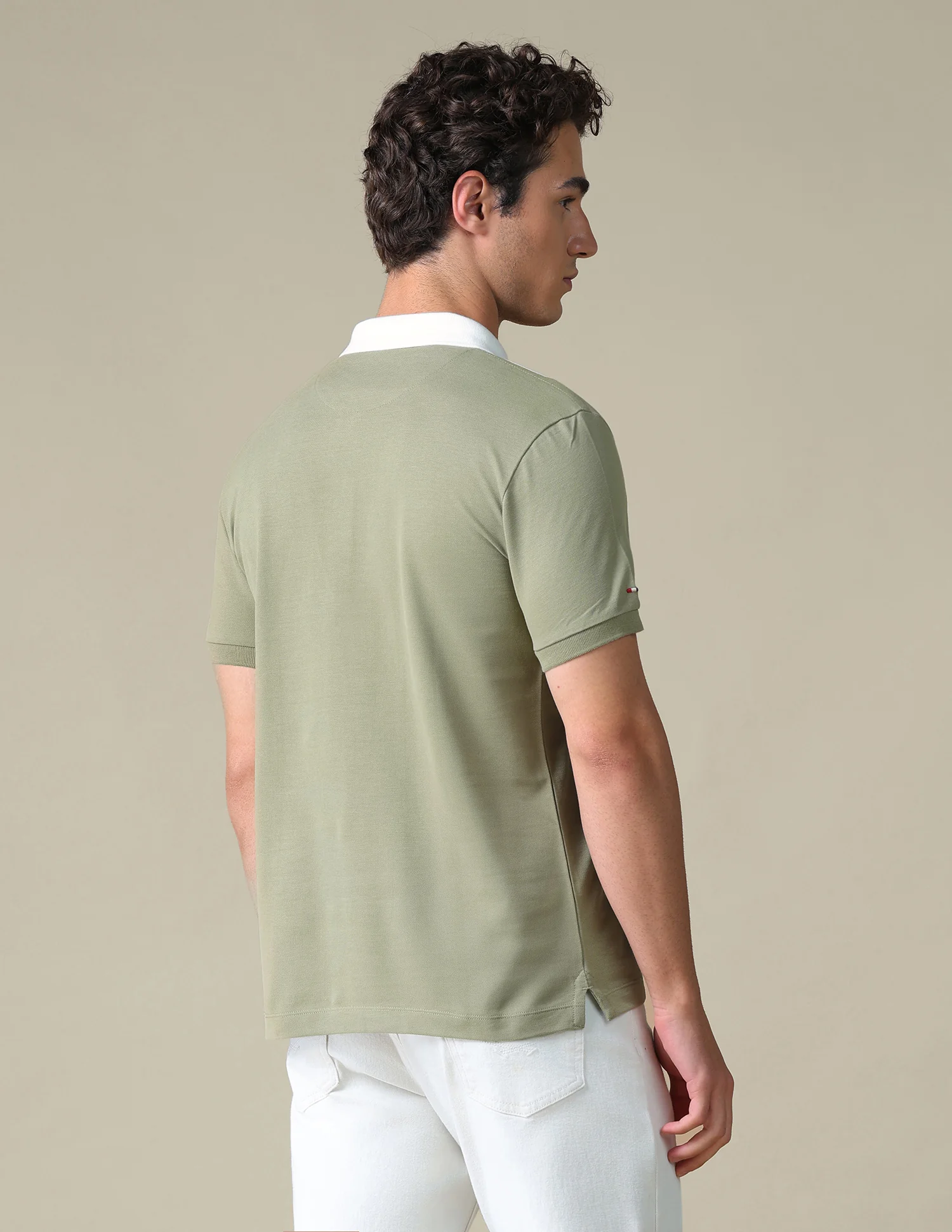 Slim Fit Colour Blocked Polo Shirt - Image 5
