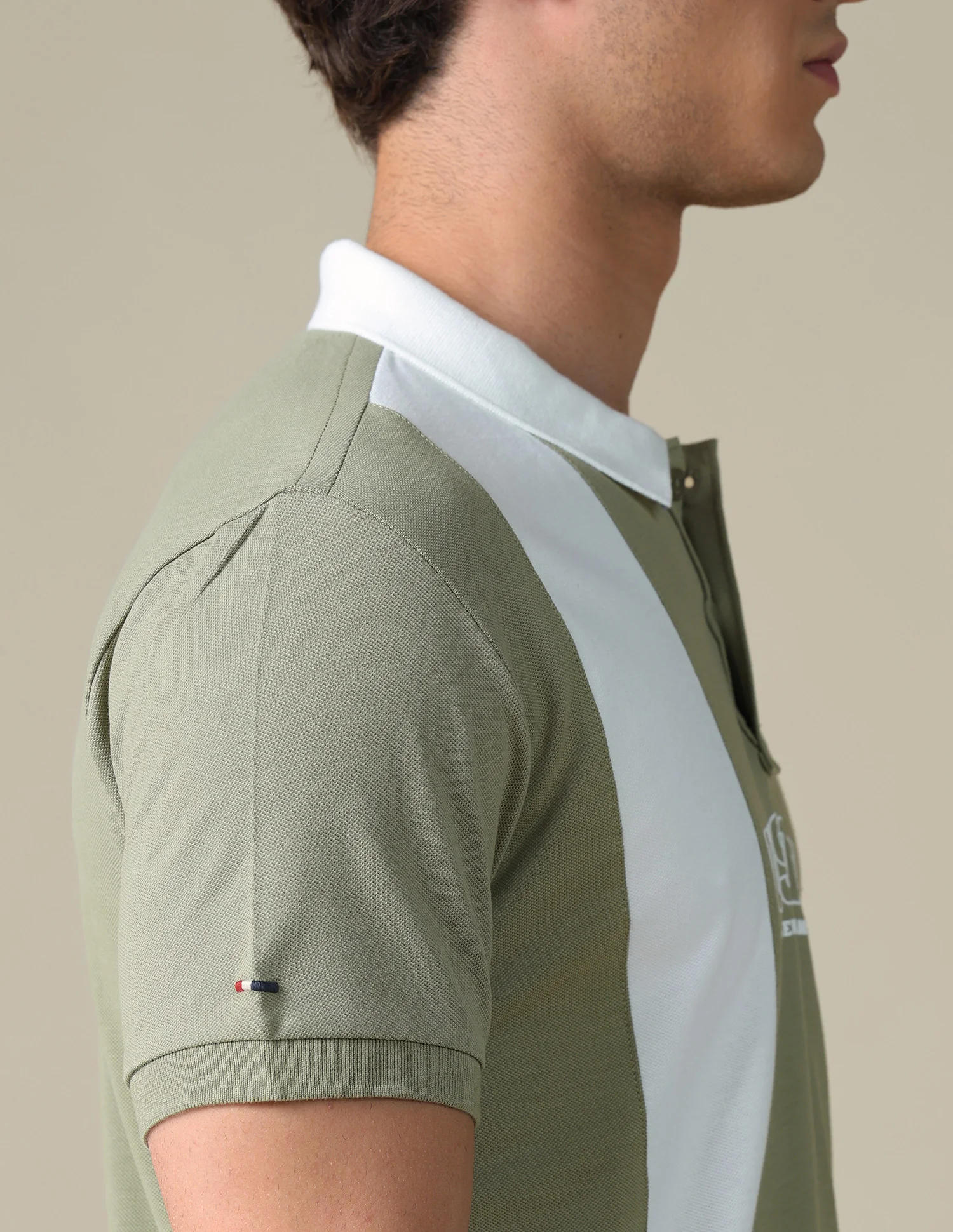 Slim Fit Colour Blocked Polo Shirt - Image 8