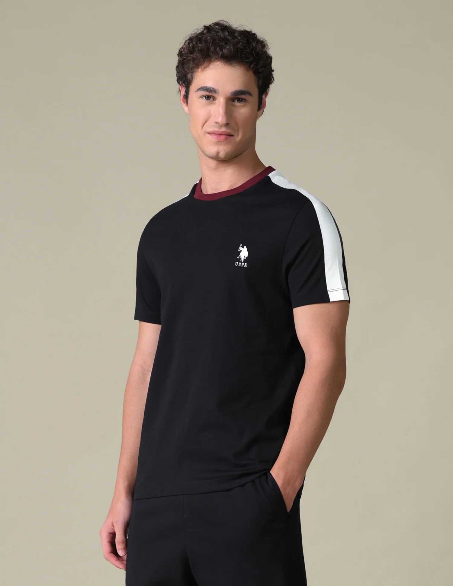 Slim Fit Colour Blocked T-Shirt - Image 4
