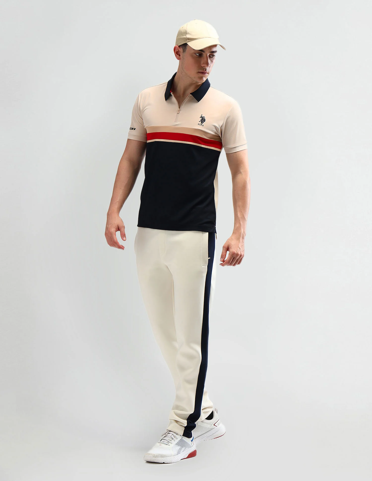 Slim Fit Colourblocked Polo Shirt - Image 3