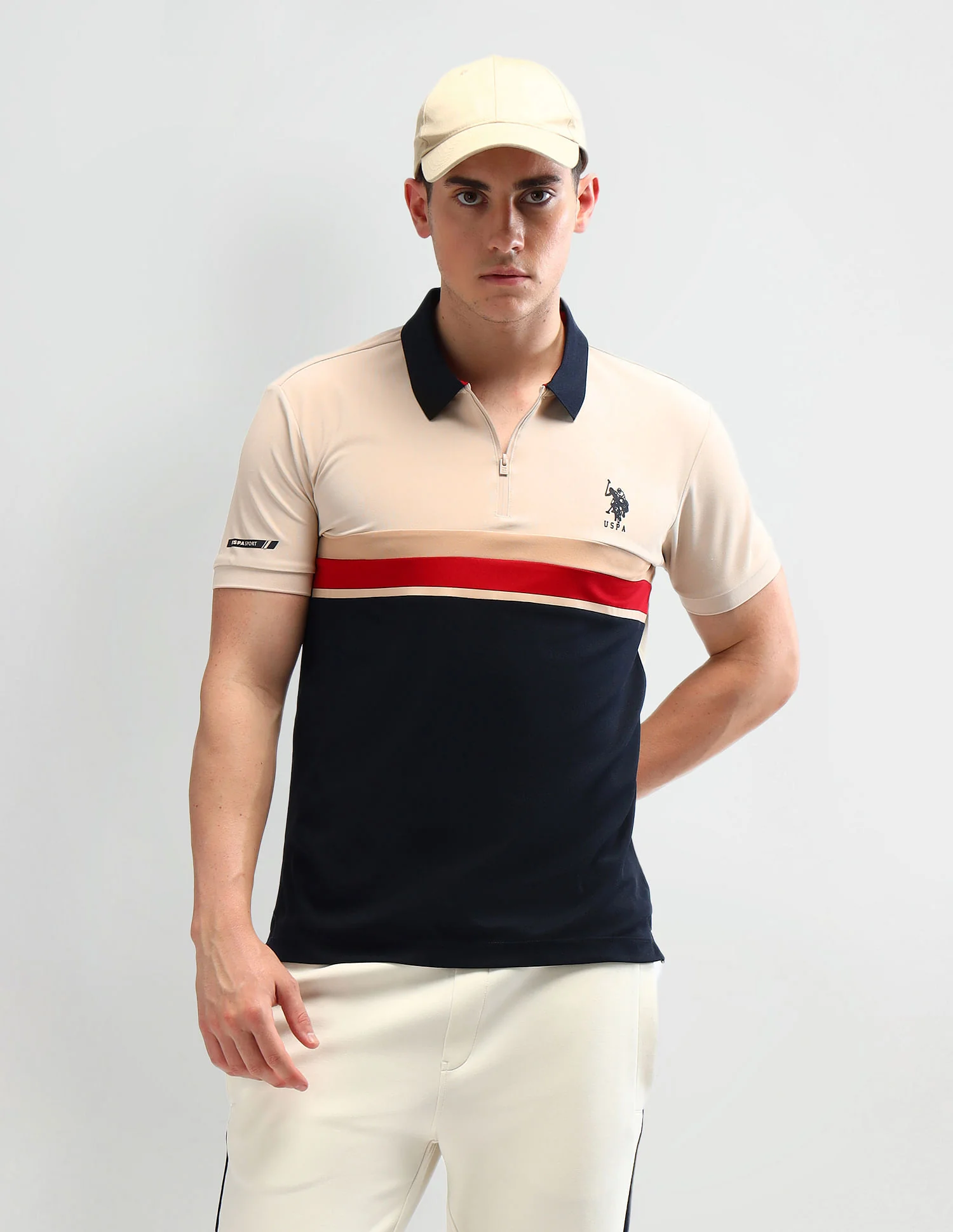 Slim Fit Colourblocked Polo Shirt - Image 6