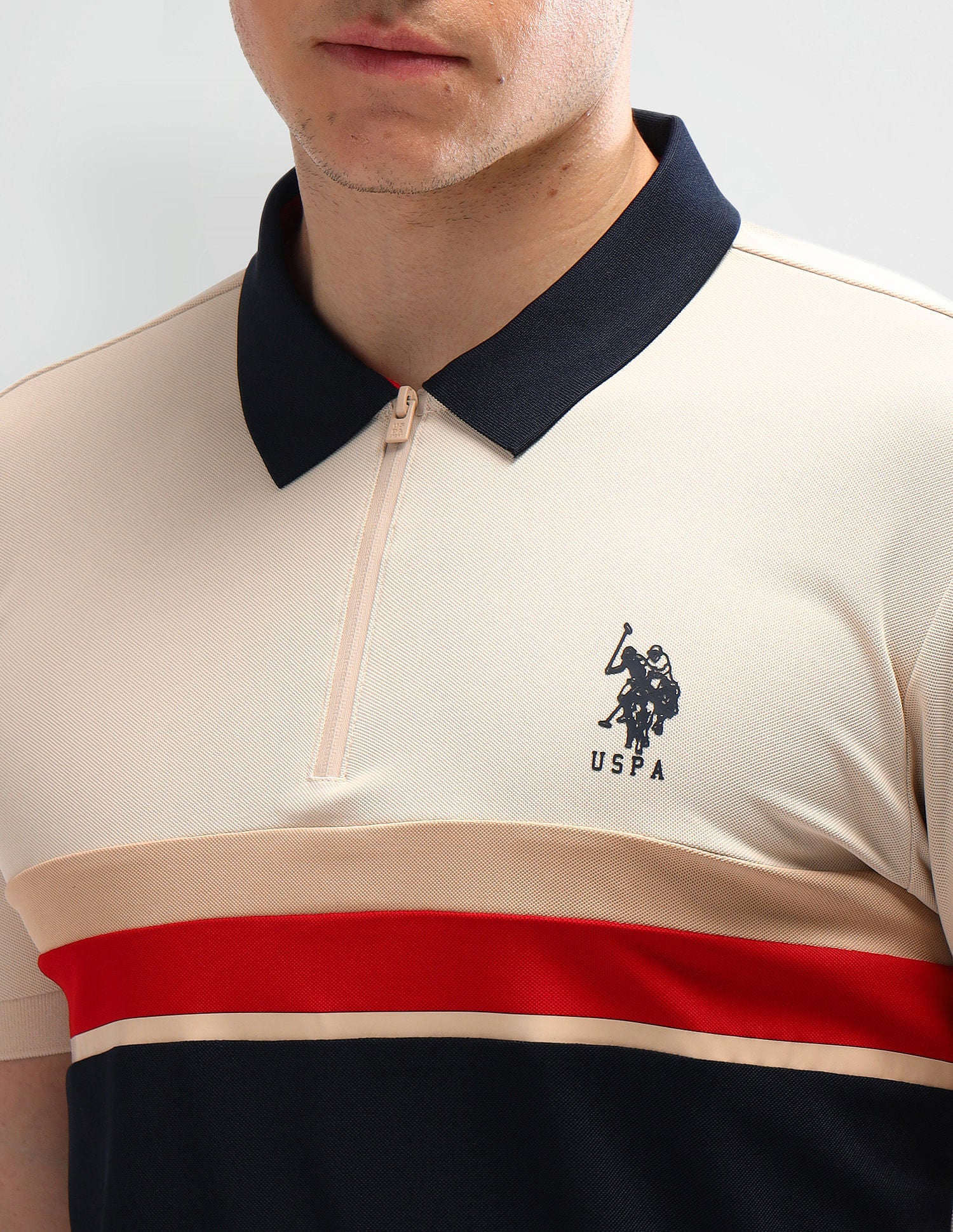 Slim Fit Colourblocked Polo Shirt - Image 7