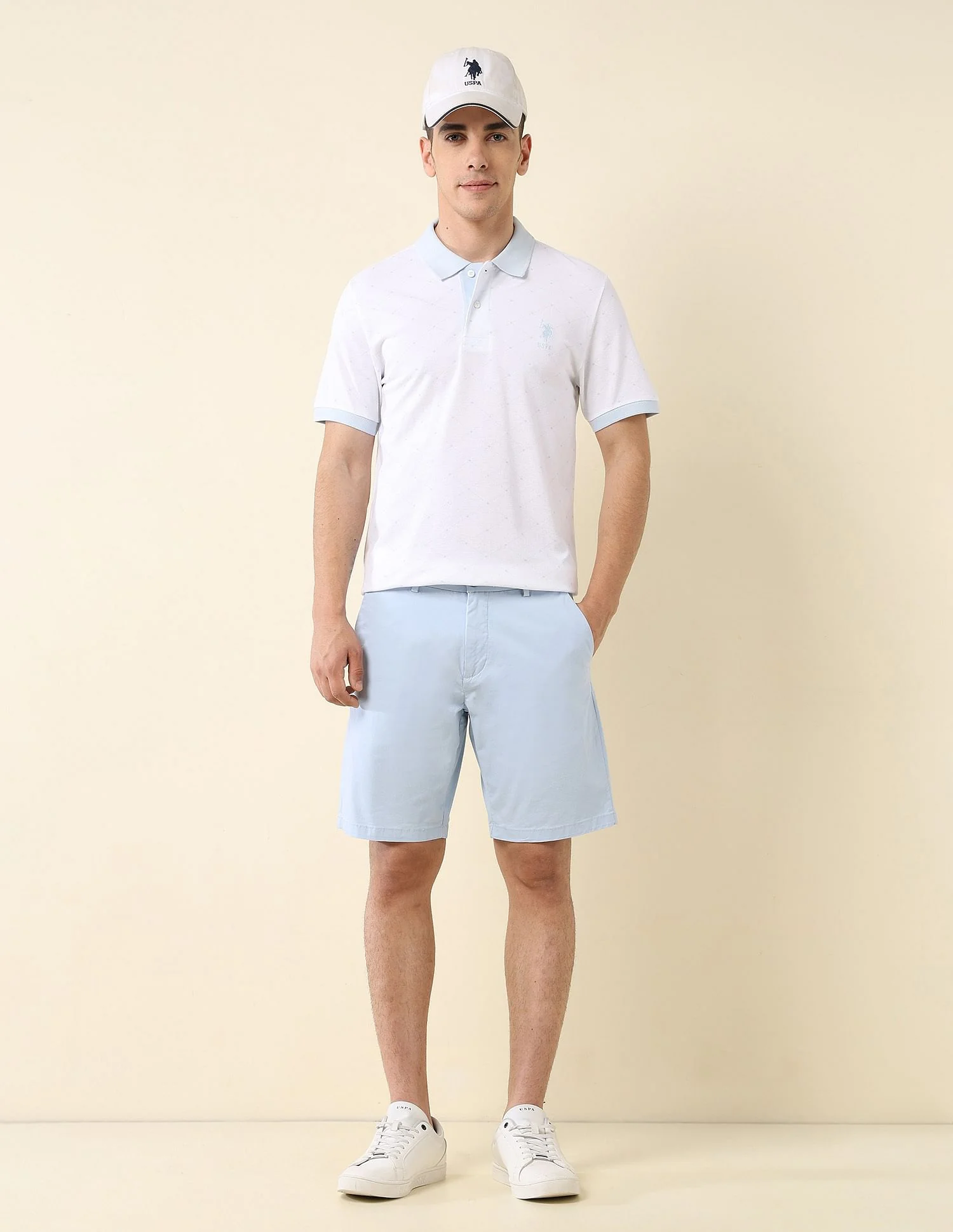 Slim Fit Contrast Collar Polo Shirt - Image 3