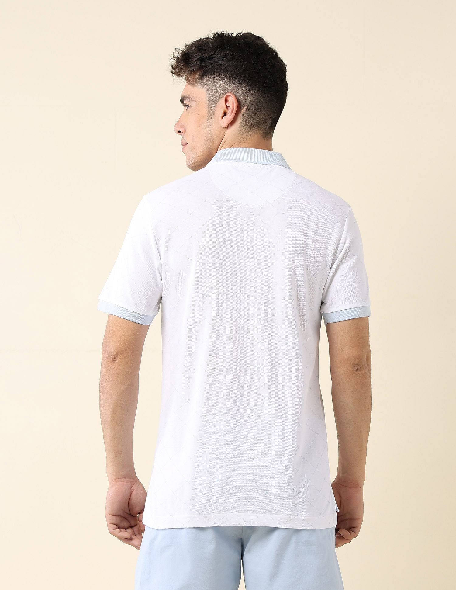 Slim Fit Contrast Collar Polo Shirt - Image 5