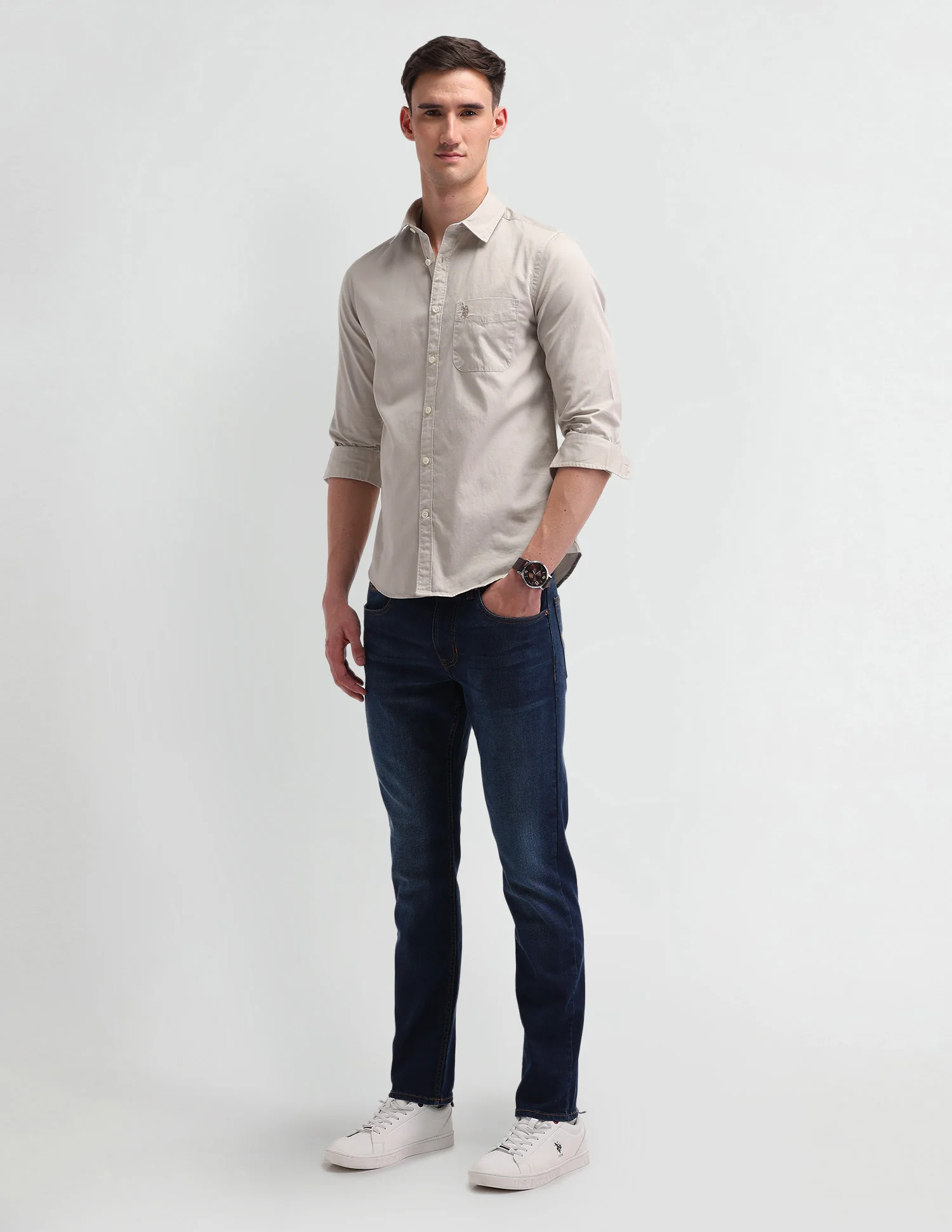Slim Fit Cotton Shirt - Image 3