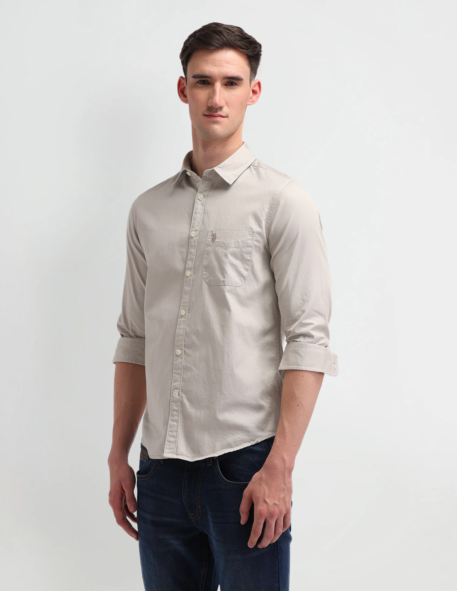 Slim Fit Cotton Shirt - Image 4