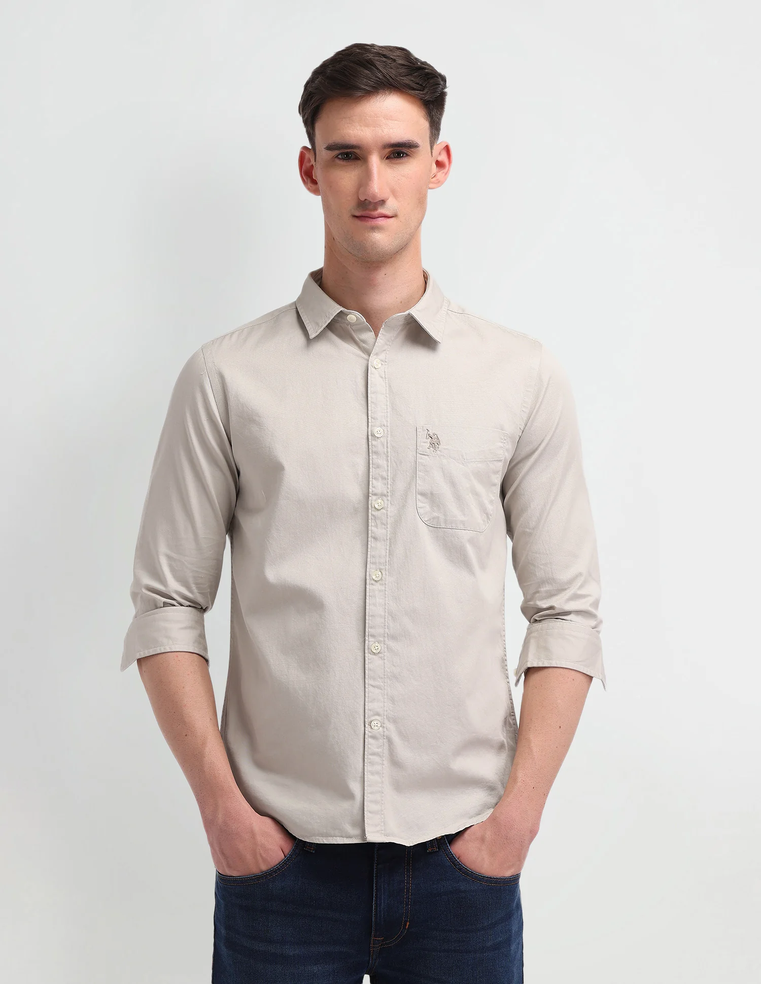 Slim Fit Cotton Shirt - Image 6