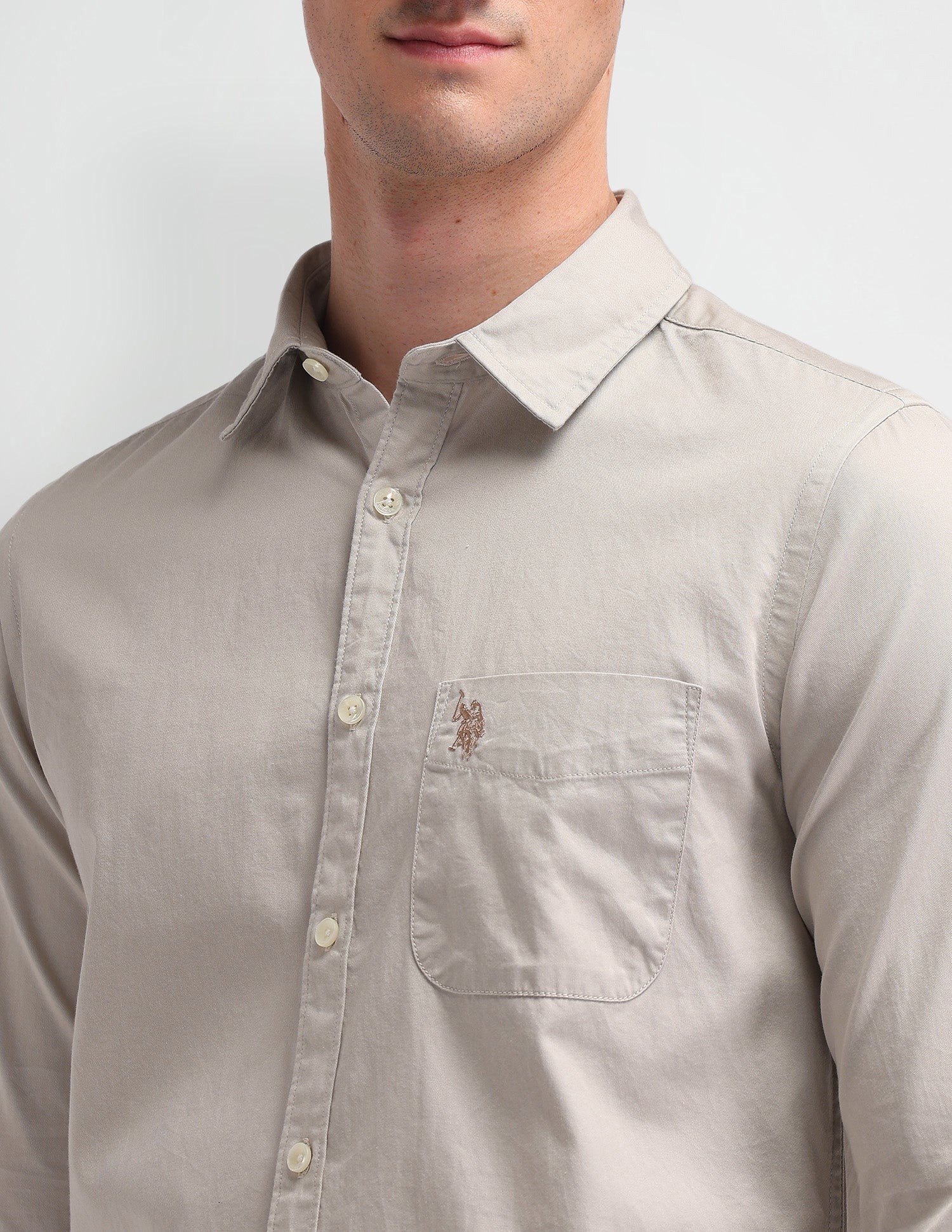 Slim Fit Cotton Shirt - Image 7