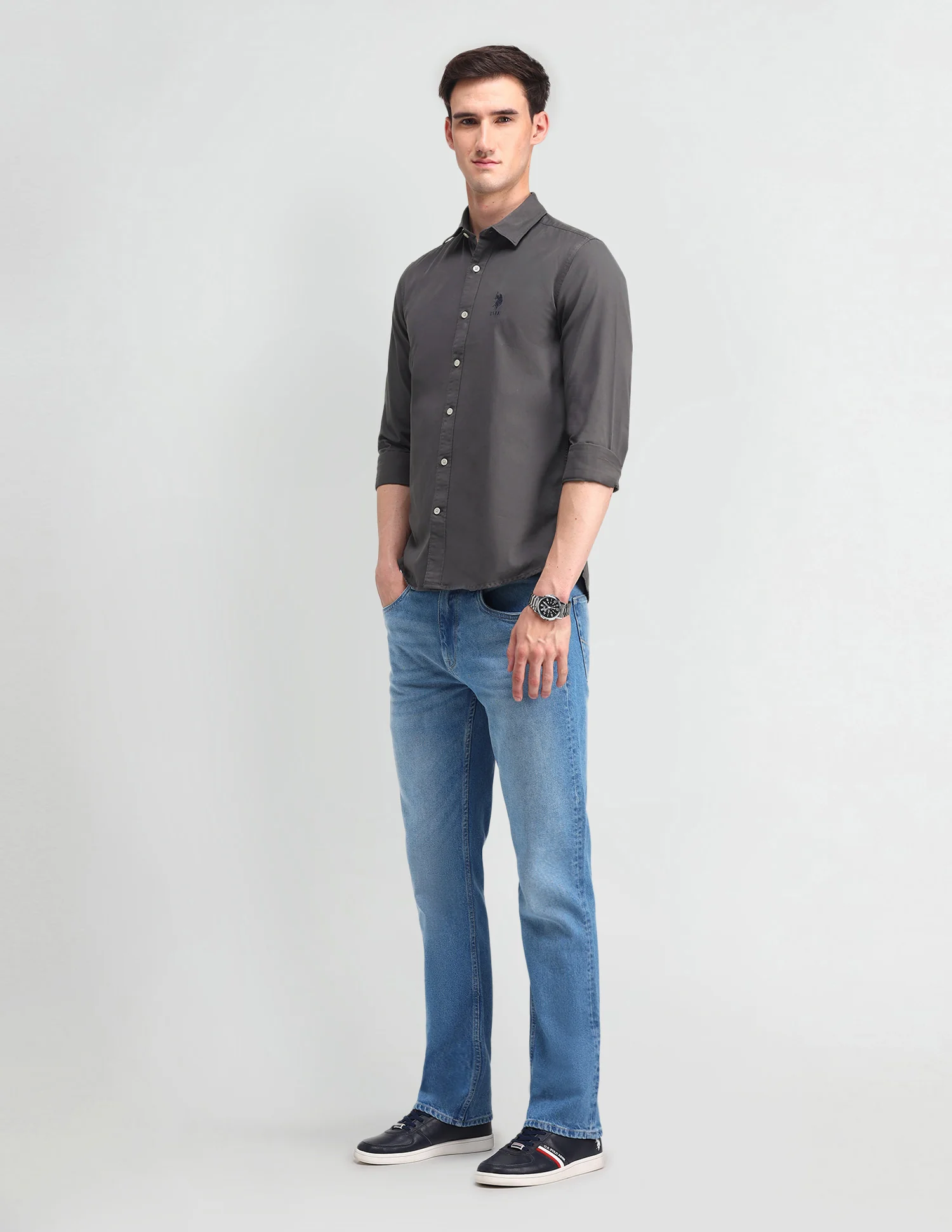 Slim Fit Cotton Shirt - Image 3