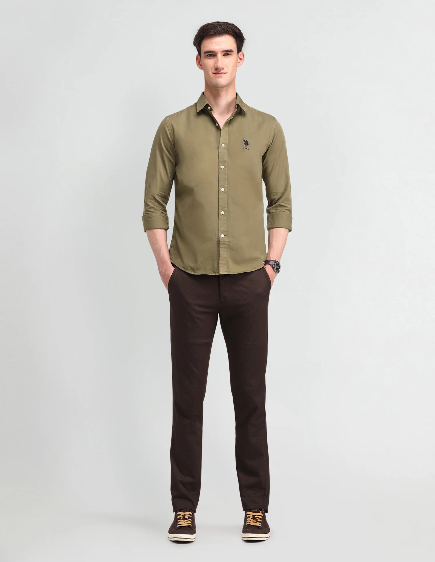 Slim Fit Cotton Shirt - Image 3