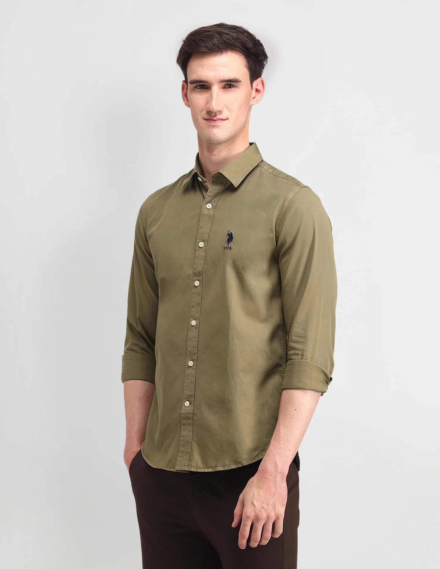 Slim Fit Cotton Shirt - Image 4