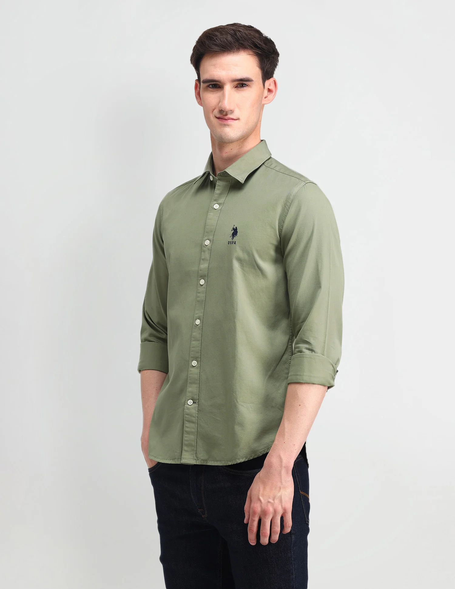 Slim Fit Cotton Shirt - Image 4