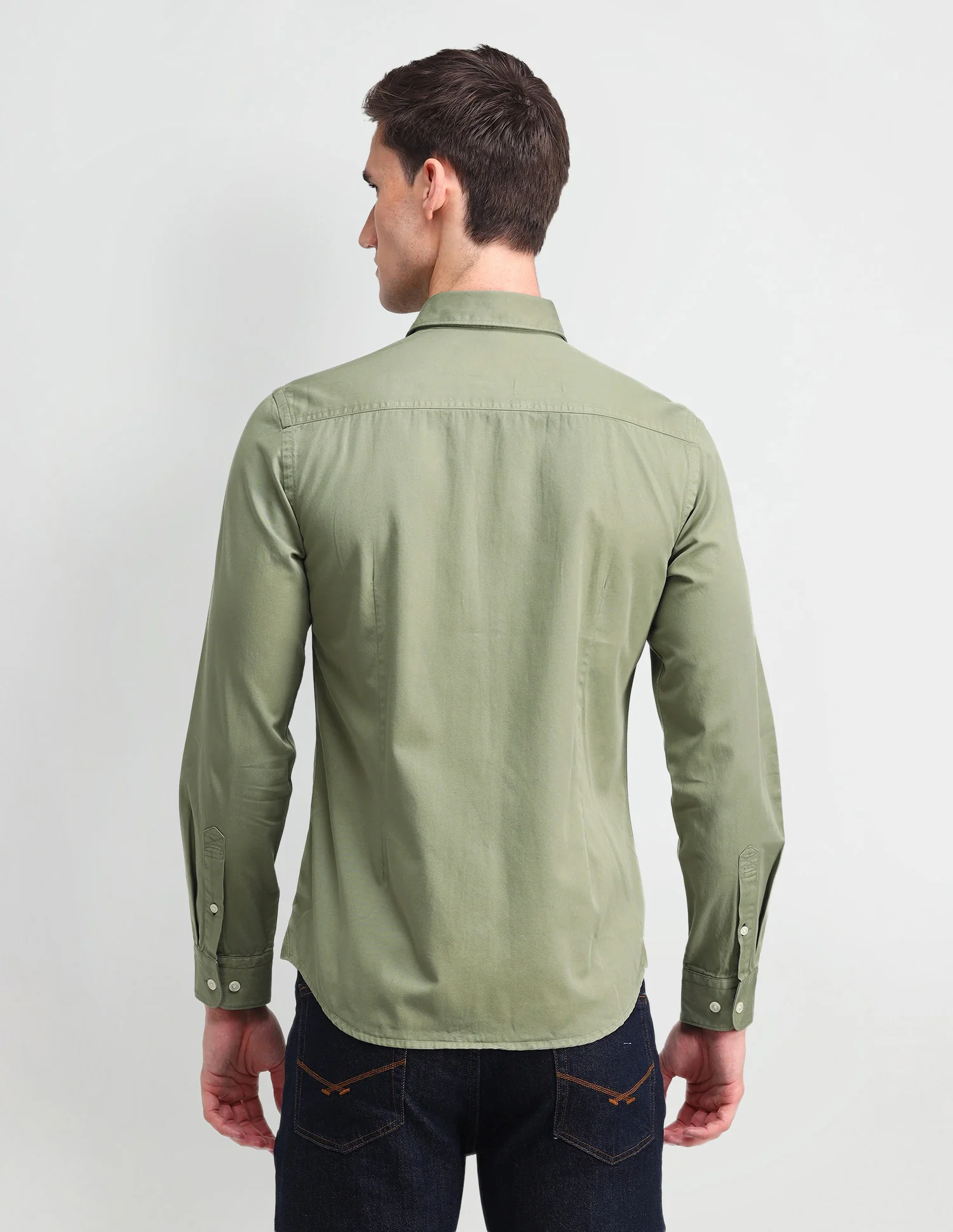 Slim Fit Cotton Shirt - Image 5