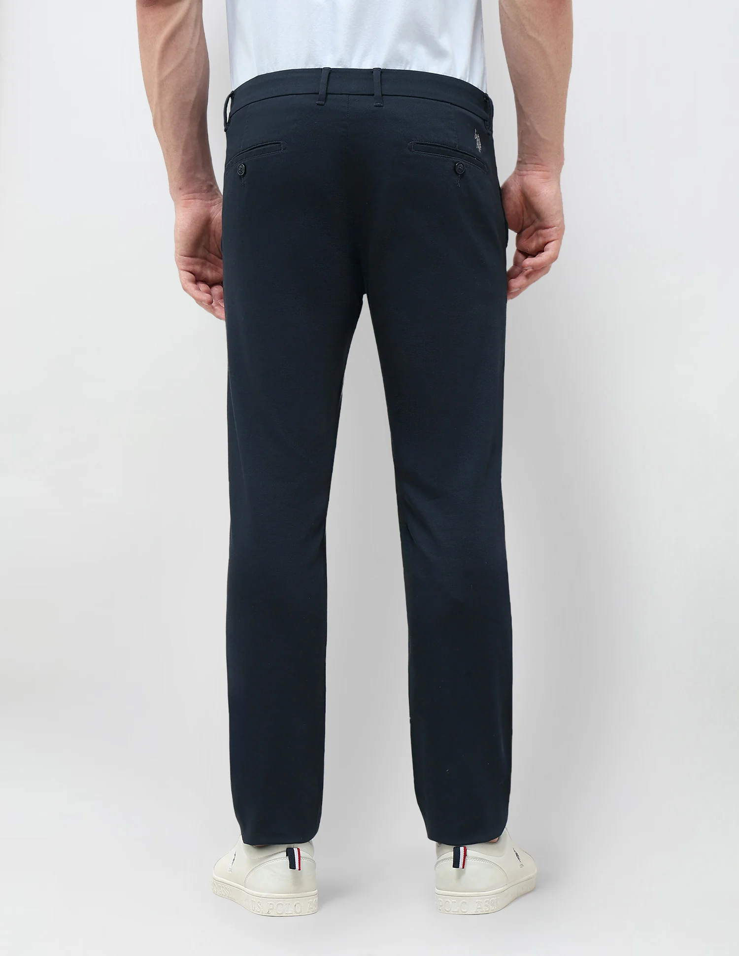 Slim Fit Dobby Trousers - Image 5