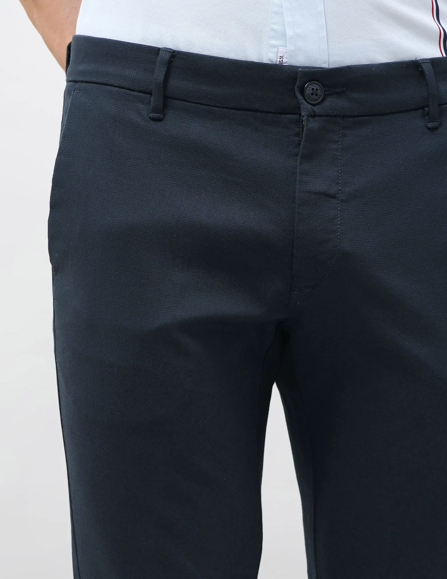 Slim Fit Dobby Trousers - Image 7