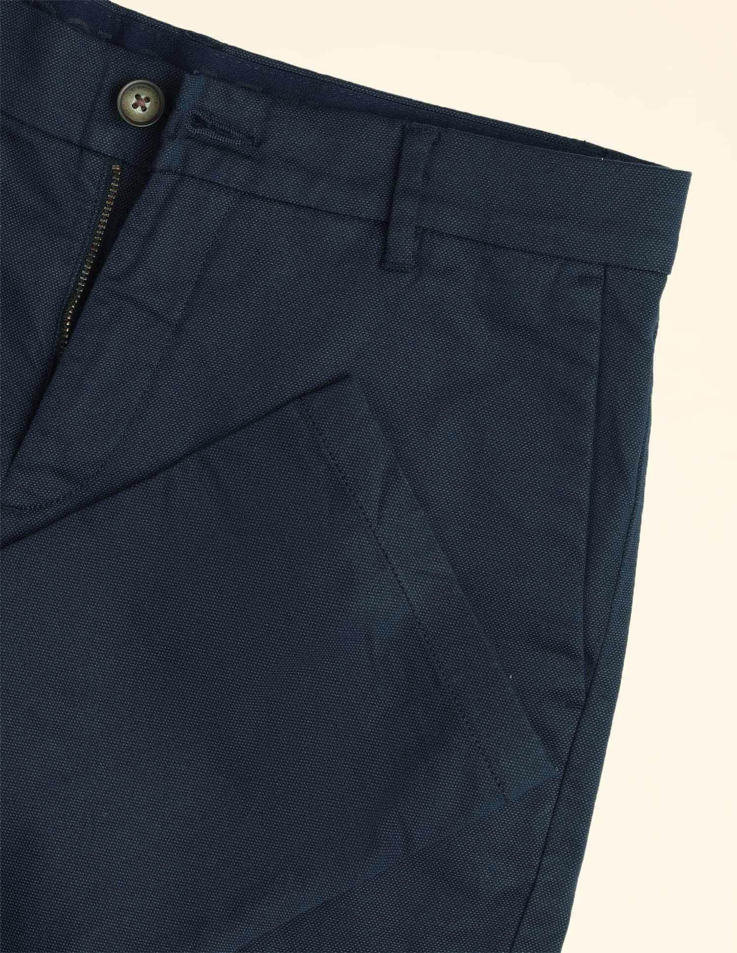 Slim Fit Dobby Trousers - Image 9